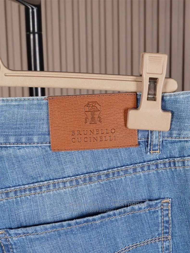 Brunello Cucinelli Brunello Cucinelli Men's Summer Denim Pants Size US 32 / EU 48 - 8 Thumbnail
