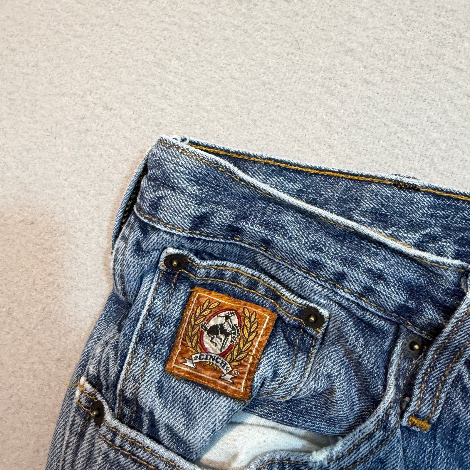 CINCH Cinch Bronze Label High Rise Slim Fit Tapered Jeans 38x32 Size US 38 / EU 54 - 4 Thumbnail