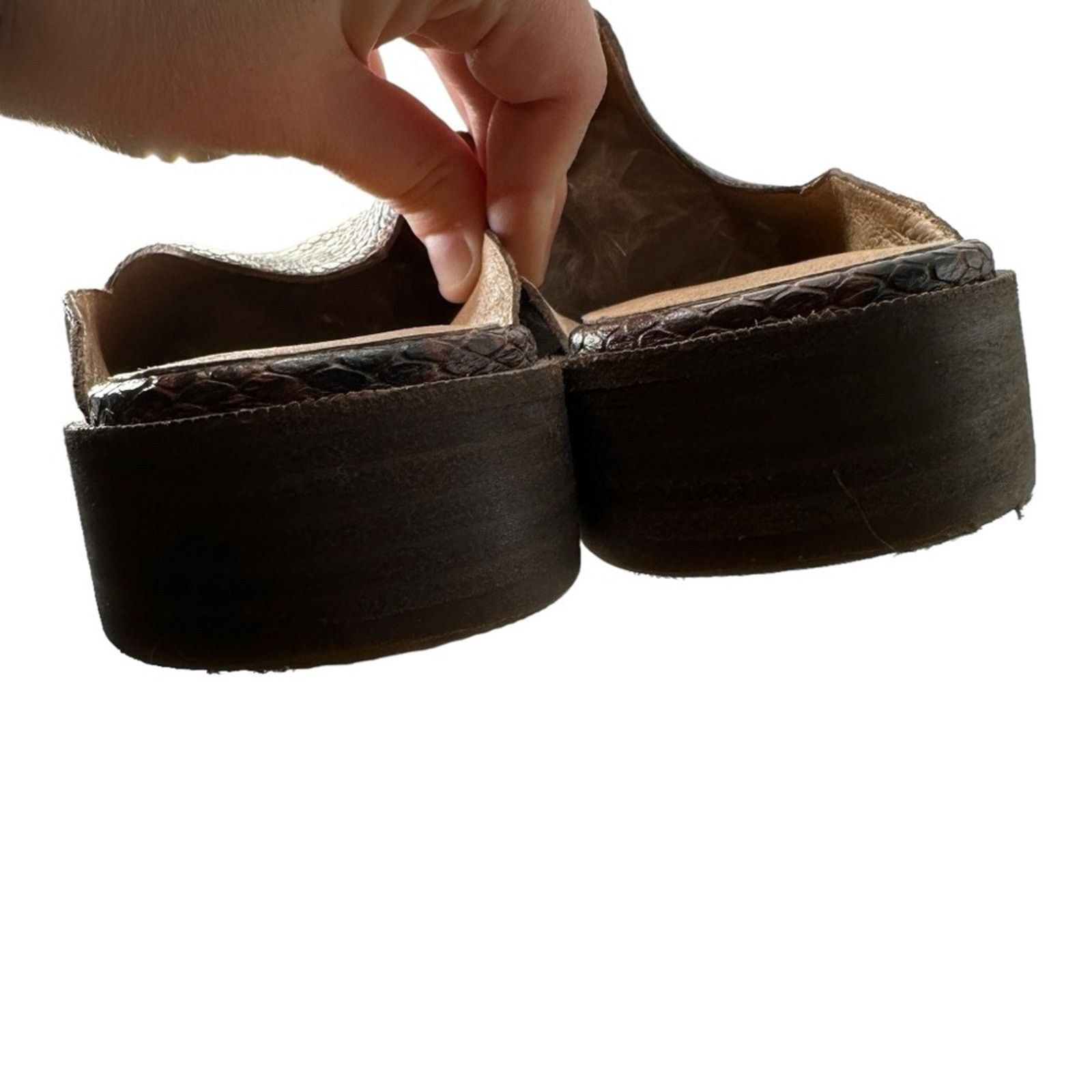 Madewell Madewell The Frances Loafer Mule in Snake Embossed Size US 7.5 / IT 37.5 - 6 Thumbnail