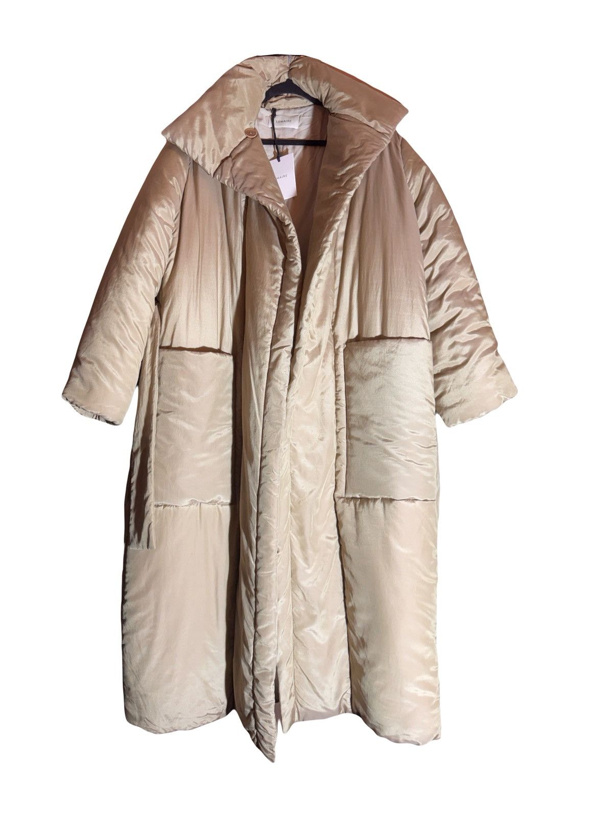 Lemaire lemaire runway fw21 beige silk dawn jacket coat 38 Size S / US 4 / IT 40 - 5 Thumbnail