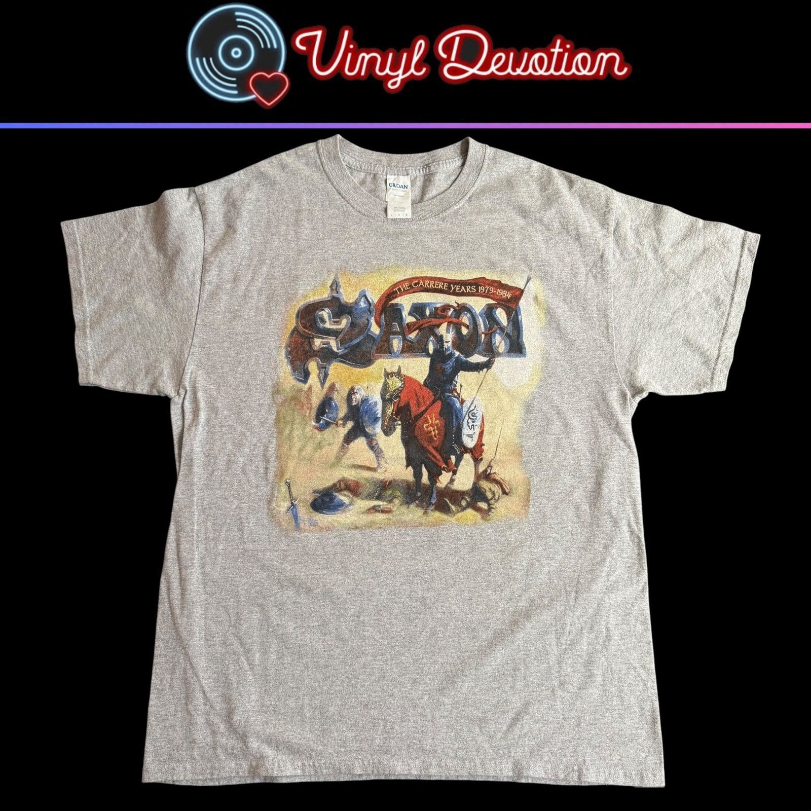 Band Tees Saxon Band 2017 Tour Gray T-Shirt Size L Size US L / EU 52-54 / 3 - 1 Thumbnail