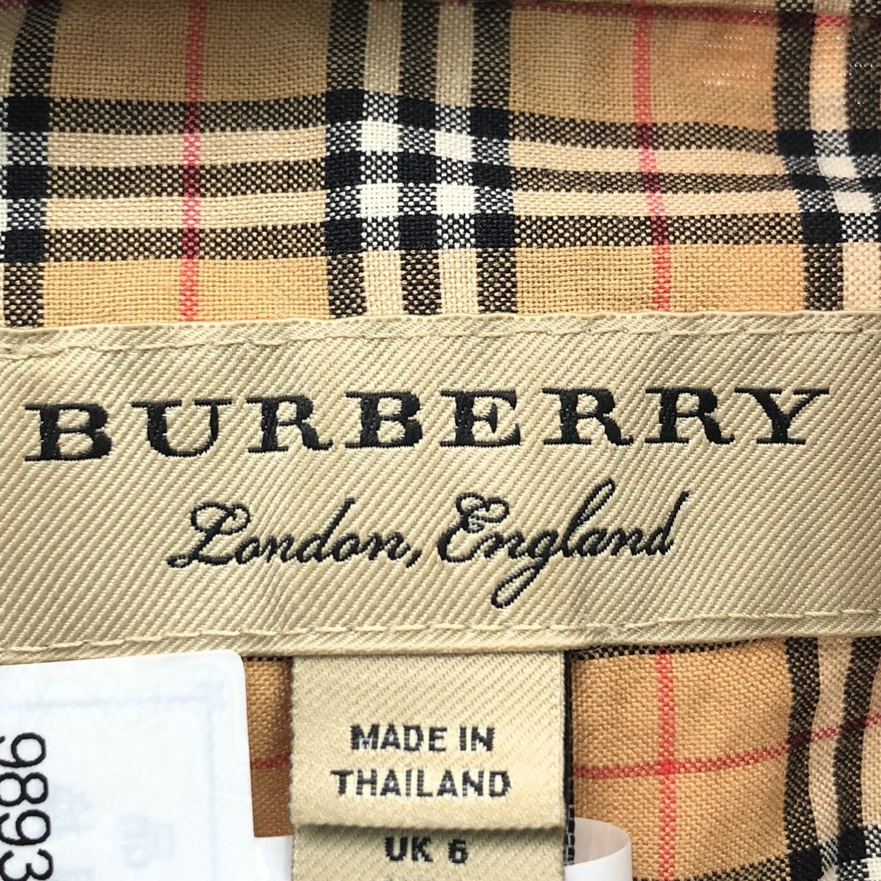 Burberry Burberry Small Check Cotton Long Sleeve Shirt K26WX Size US S / EU 44-46 / 1 - 5 Thumbnail