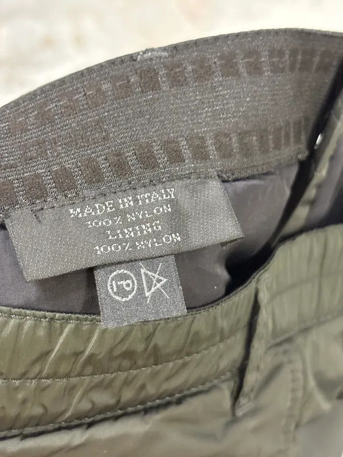 Prada 2000s Prada Olive Nylon Cargo Ski Pants Size US 32 / EU 48 - 10 Thumbnail