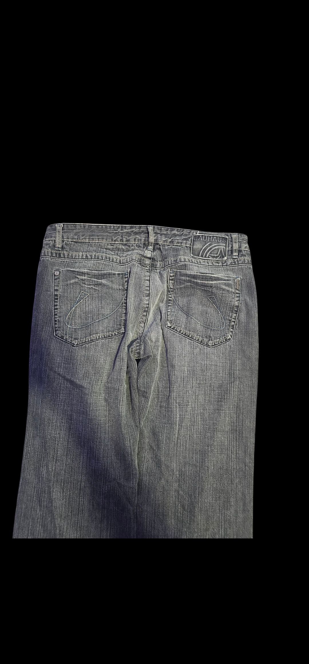 Japanese Brand Crzy Baggy Grey Bauhaus Jeans Size US 38 / EU 54 - 3 Thumbnail