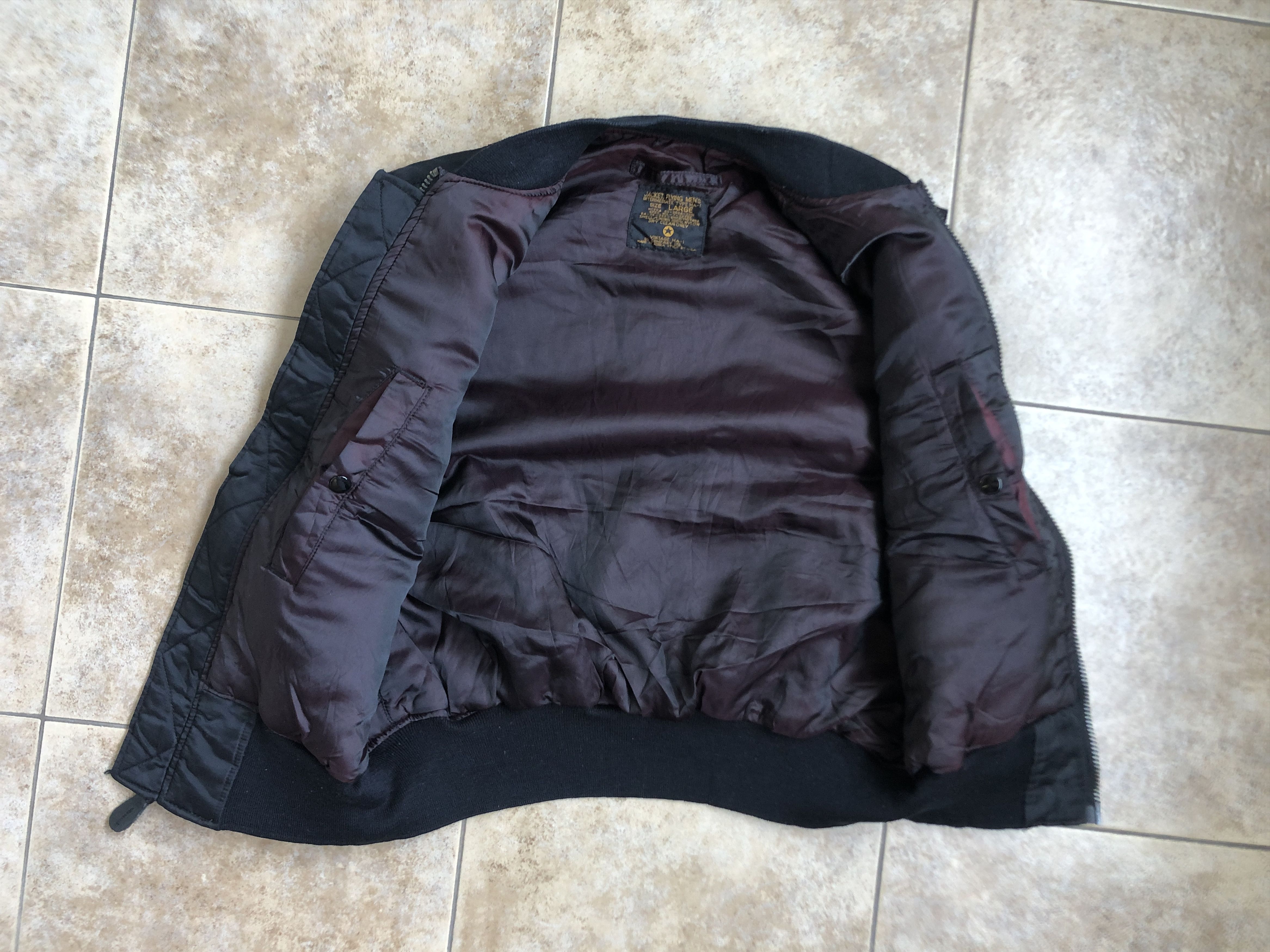 Vintage USAF Air Force Military MA-1 Flight Jacket Vest Size L Size US L / EU 52-54 / 3 - 15 Thumbnail