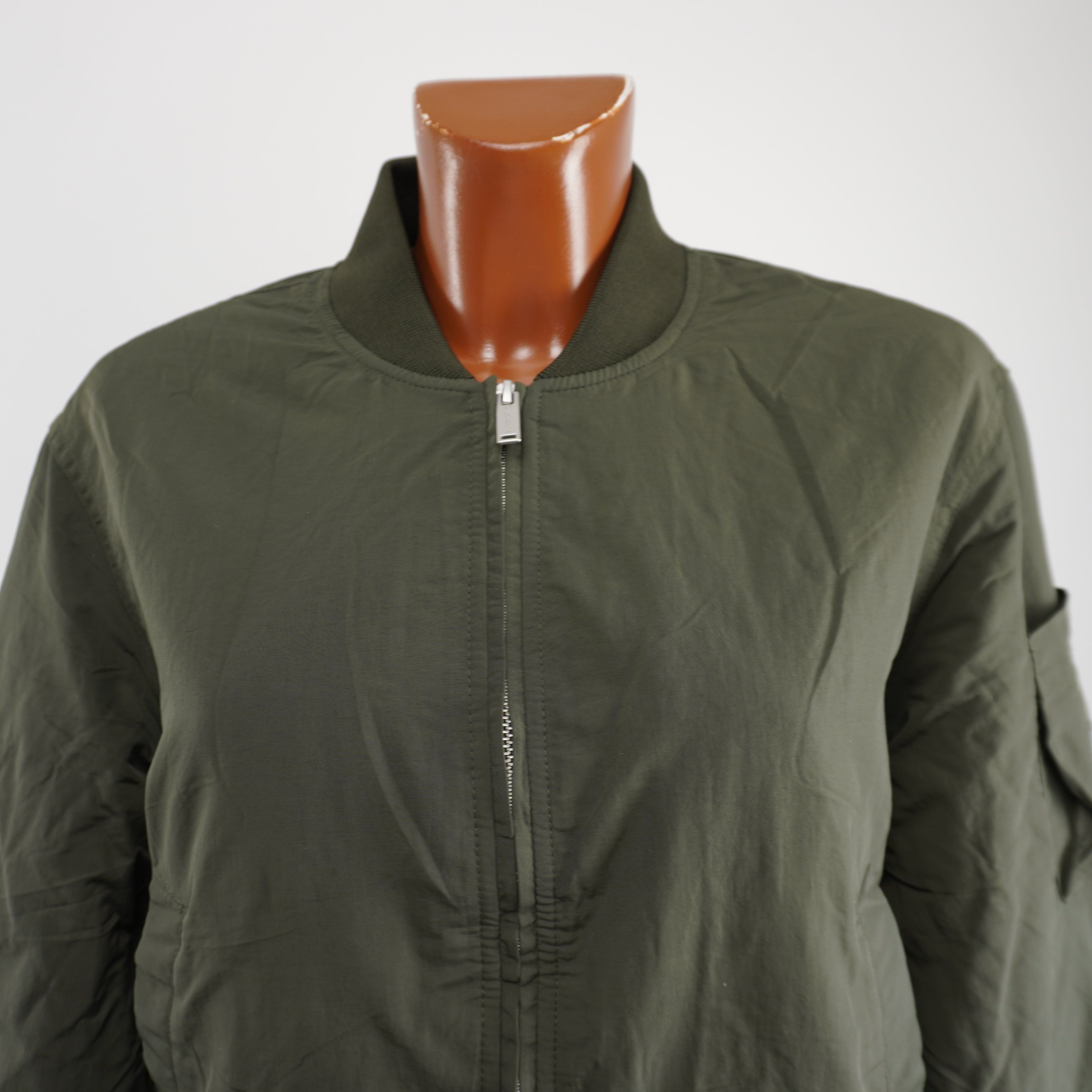 Superdry New Women's Superdry Khaki Bomber Jacket Size M / US 6-8 / IT 42-44 - 10 Thumbnail