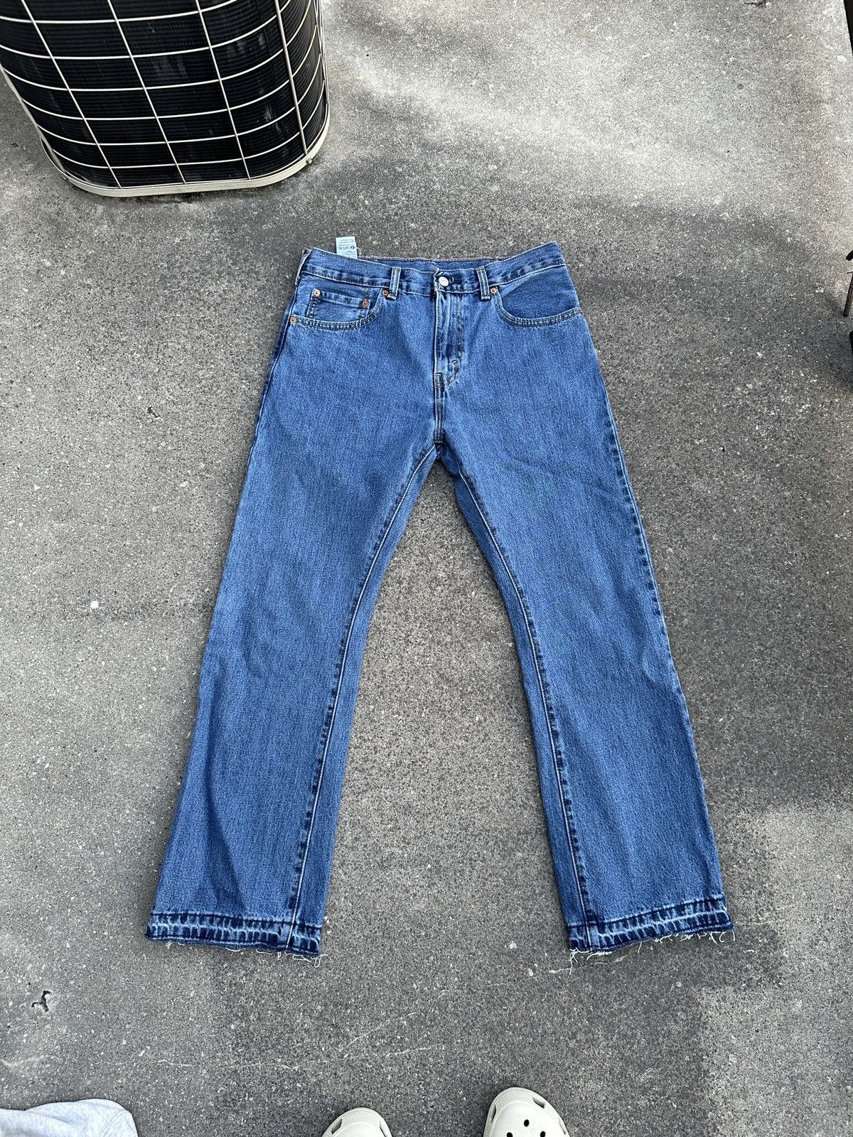 Levi's × Levi's Vintage Clothing × Vintage Levi’s 512 Bootcut Flare Blue Jeans Released Hem Denim 32x30 Size US 32 / EU 48 - 2 Thumbnail