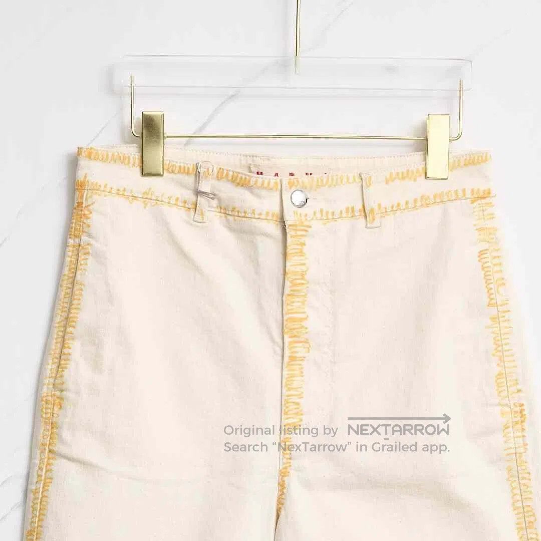 Marni MARNI Women's Outline Print Jeans. Size 39" - 4 Thumbnail