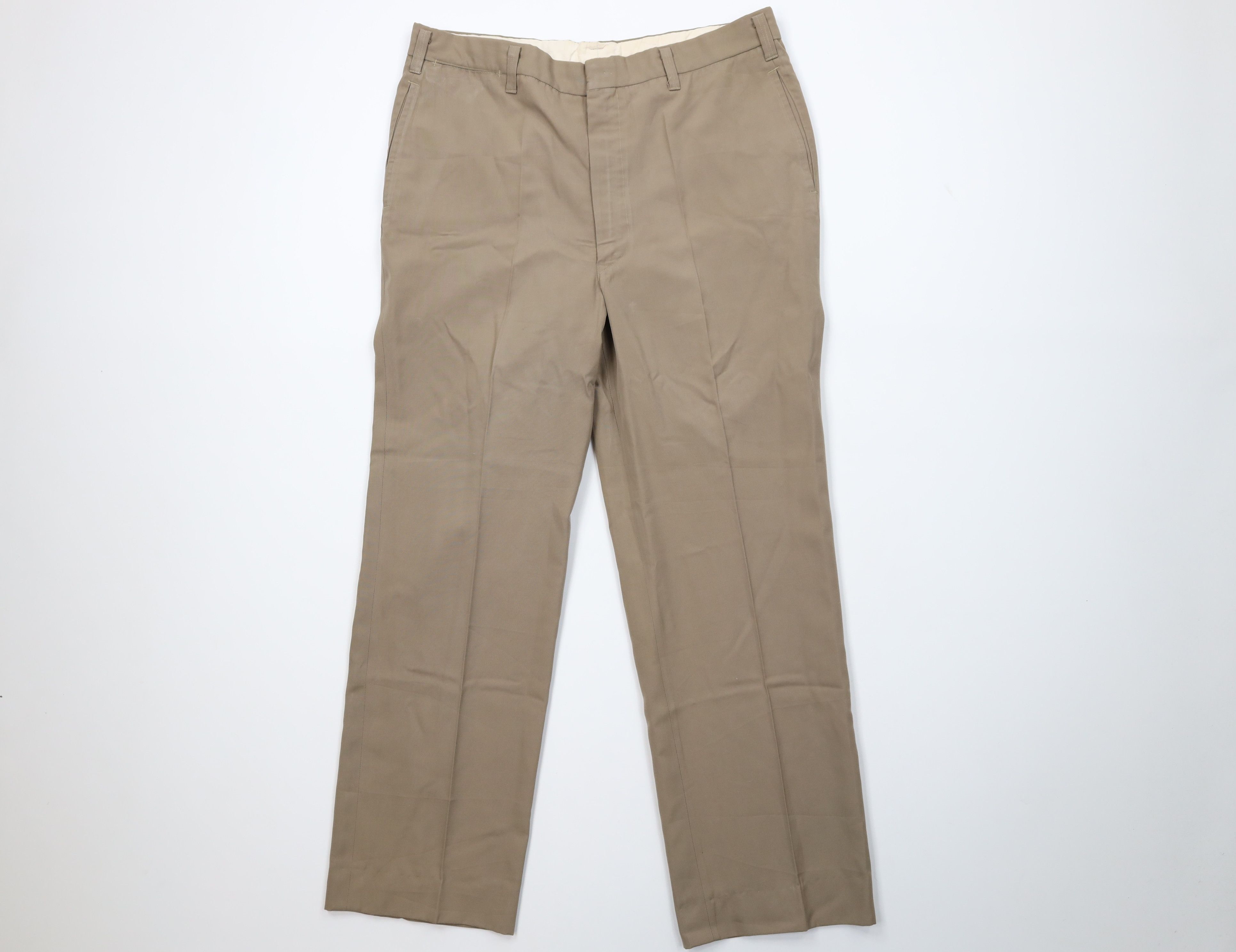 Vintage 50s 60s Streetwear Chino Pants Trousers Beige