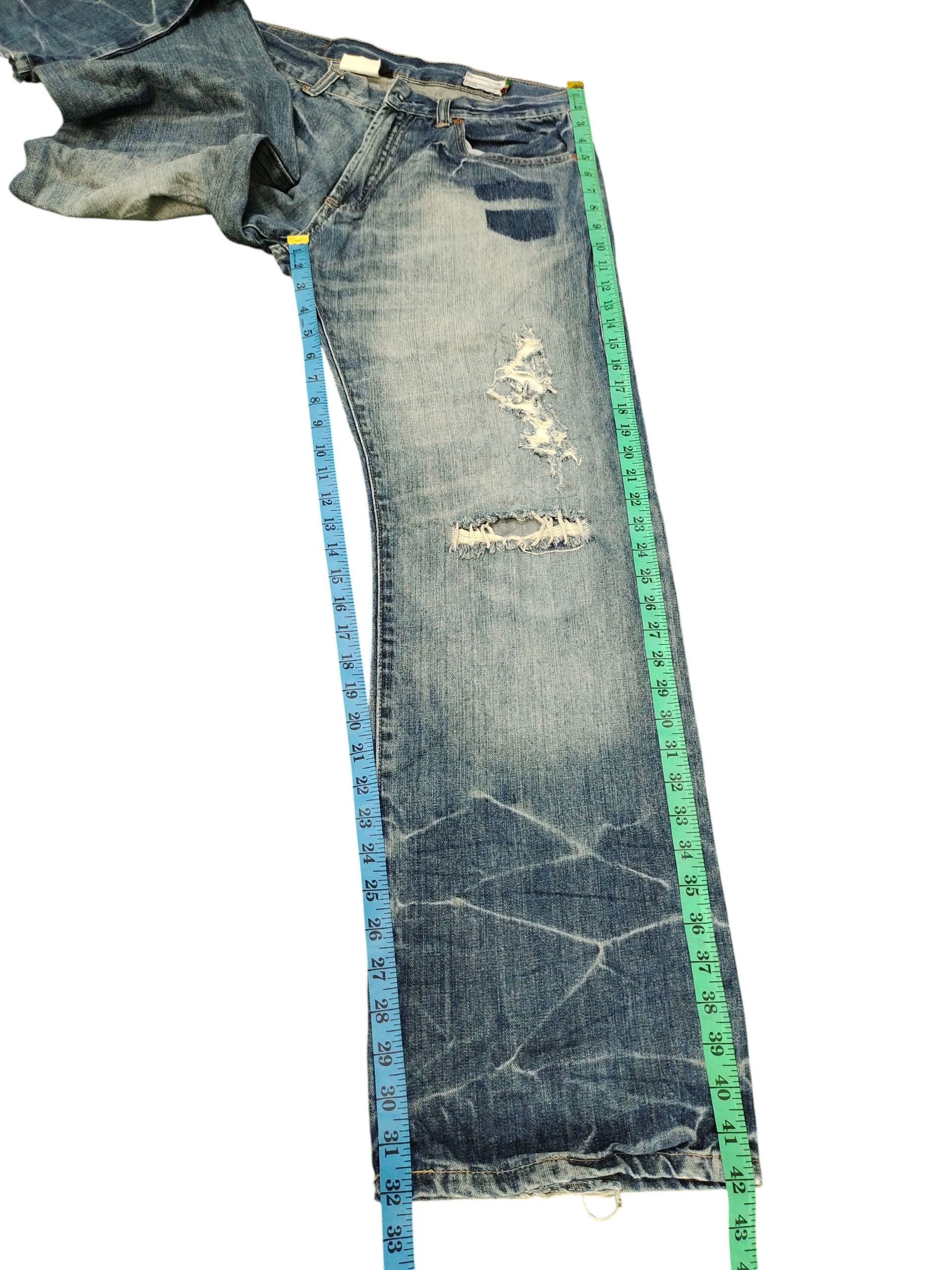 Kapital Vintage 90s Scanner Fundamental Clawmark Distres Denim Jeans Size US 32 / EU 48 - 17 Thumbnail