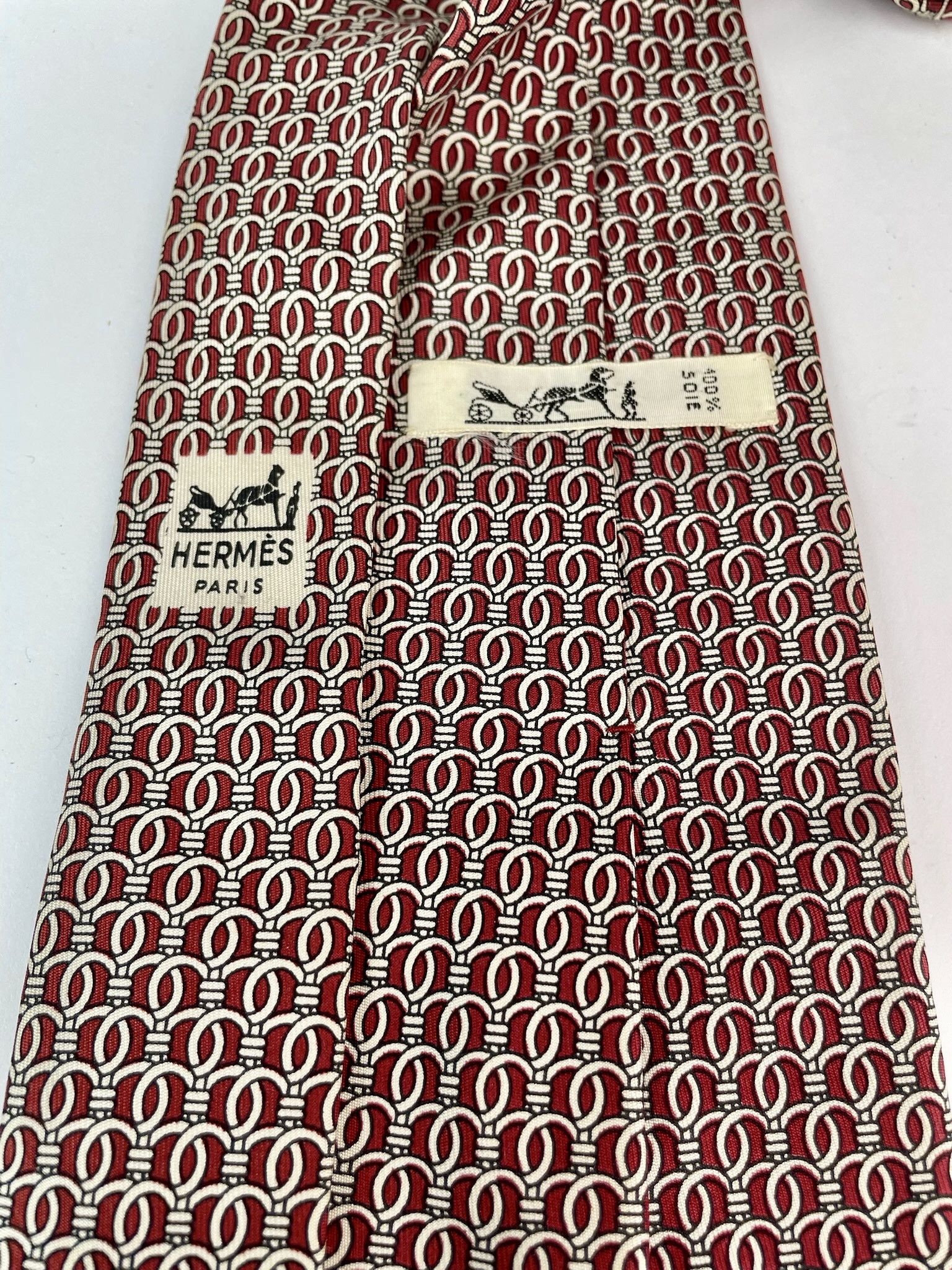 Hermes rope print silk tie Size ONE SIZE - 4 Thumbnail