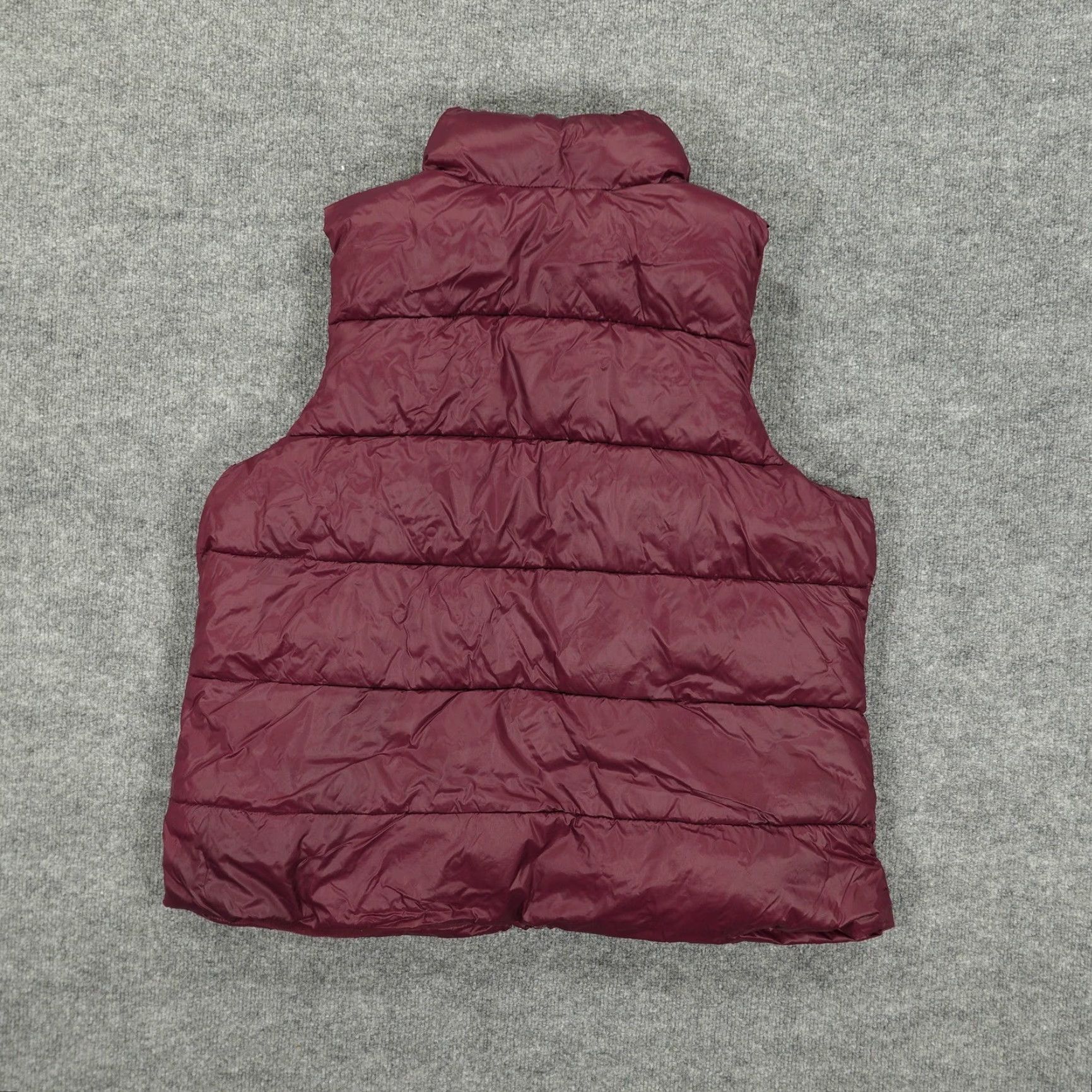 Old Navy Old Navy Puffer Vest Womens XL Burgundy Full Zip Fleece Lined Quilted Outdoor Vest Size XL / US 12-14 / IT 48-50 - 2 Thumbnail