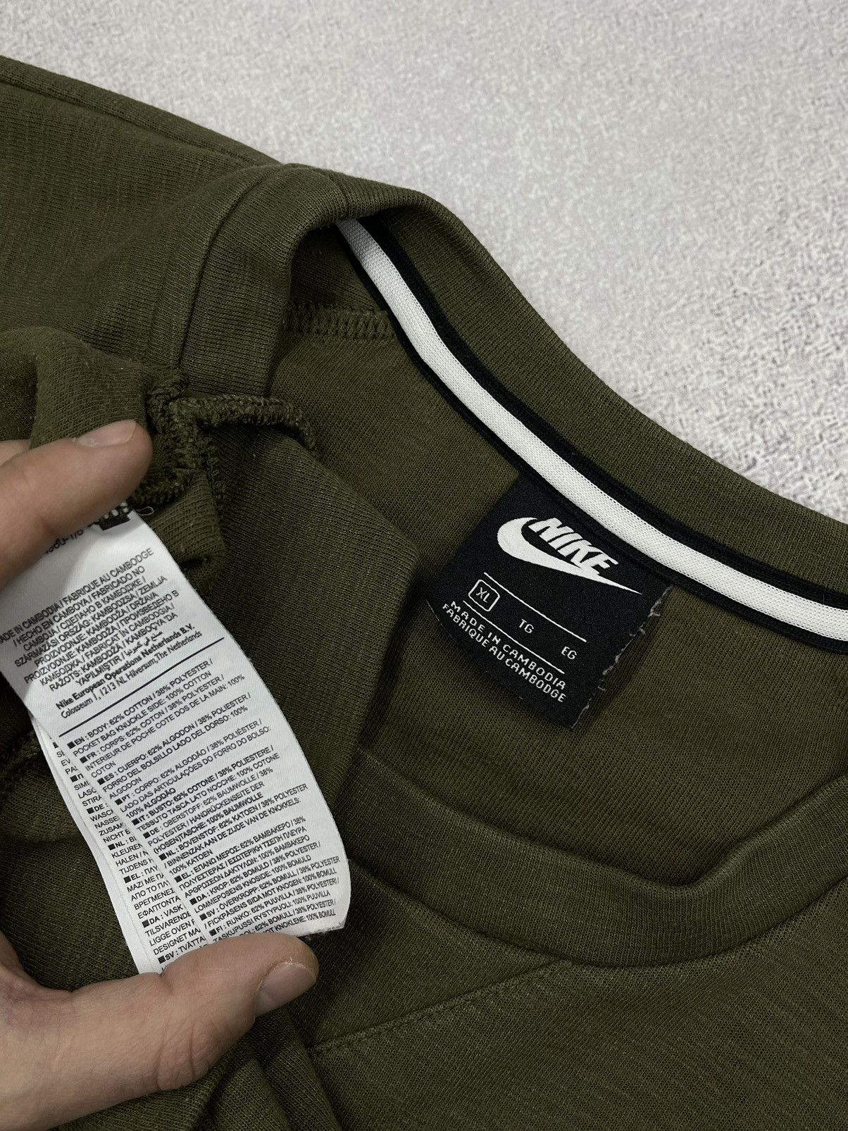 Nike Mens Nike Modern Olive Sweatshirt Y2K Drill Drip ACG TN Size US XL / EU 56 / 4 - 5 Thumbnail