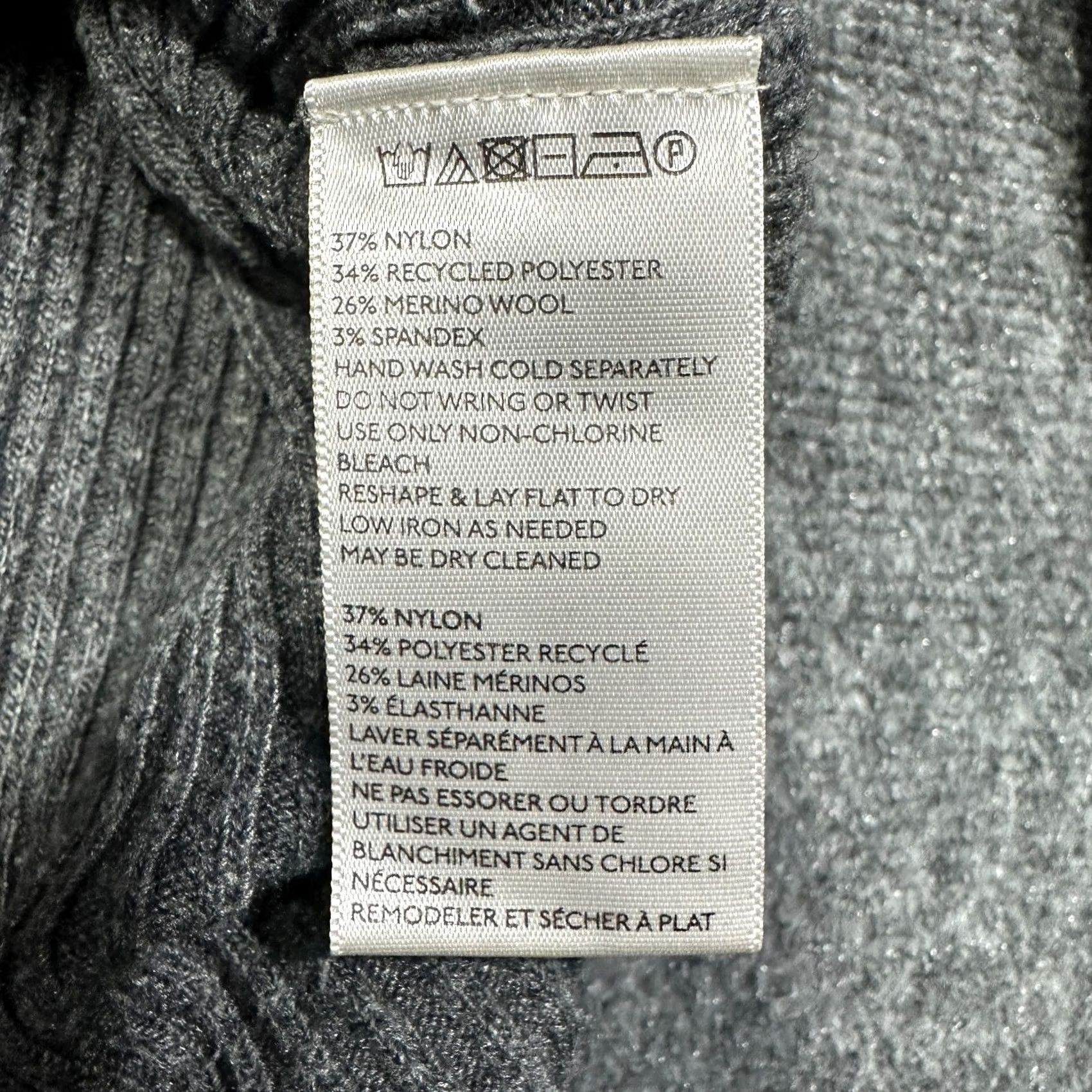 Anthropologie VINTAGE Anthropologie Ett Twa Sweater Womens Small Gray Cable Knit V Neck Split Hem Size S / US 4 / IT 40 - 6 Thumbnail