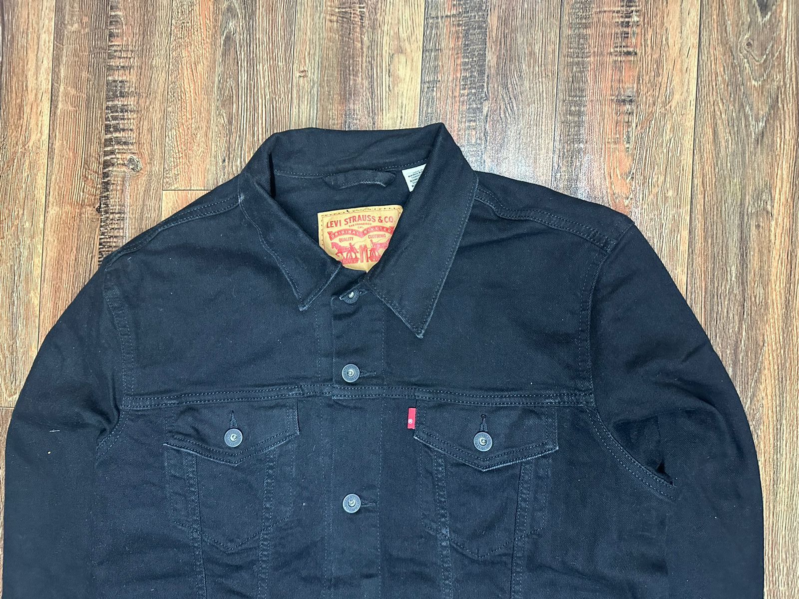 Levi's Levis denim jacket black Size US L / EU 52-54 / 3 - 2 Thumbnail