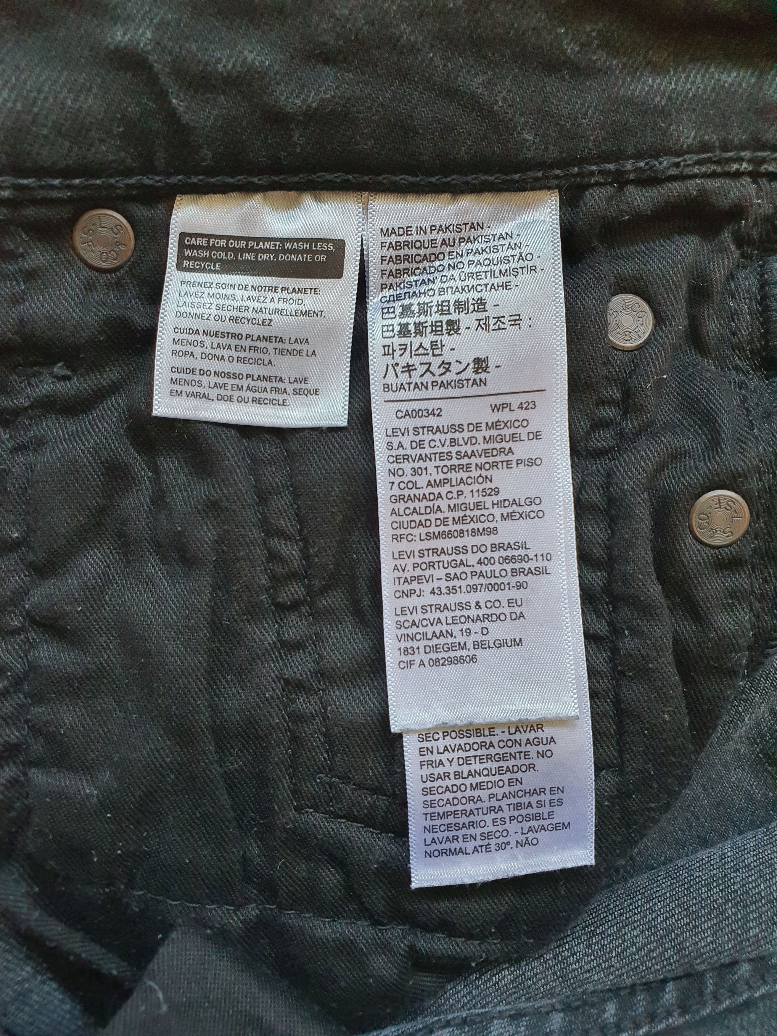 Levi's PREMIUM Line - 510 Skinny Denim Jeans - Black - W28 L32 Size US 28 / EU 44 - 6 Thumbnail