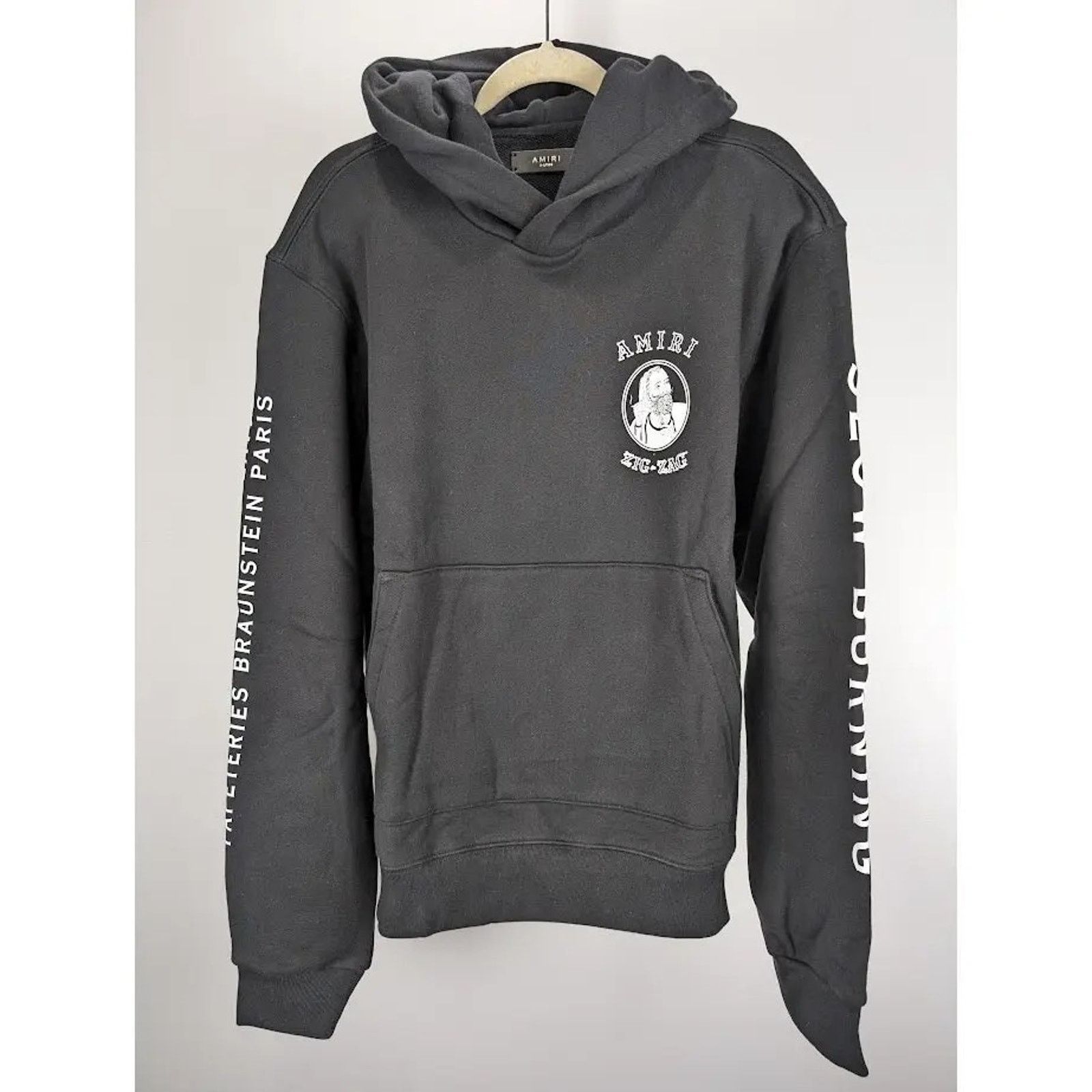 Amiri o1rshd1 Amiri x Zig Zag Hoodie in Black Size US XXL / EU 58 / 5 - 2 Thumbnail