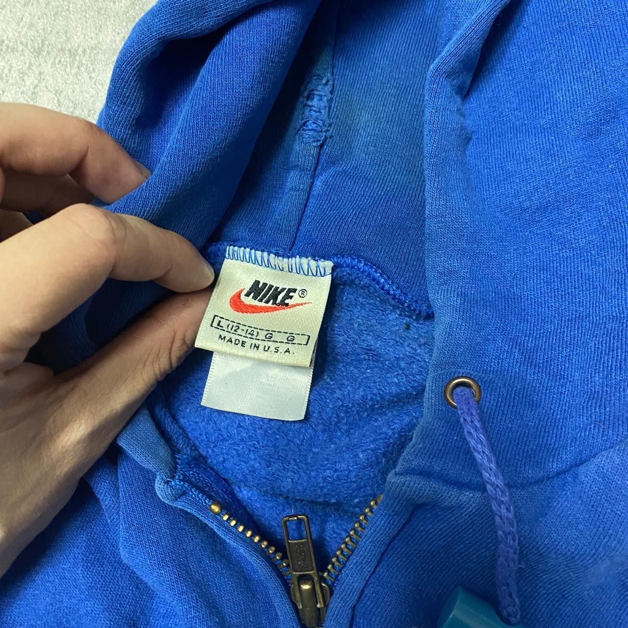 Nike Nike blue zip up hoodie Size US L / EU 52-54 / 3 - 3 Thumbnail