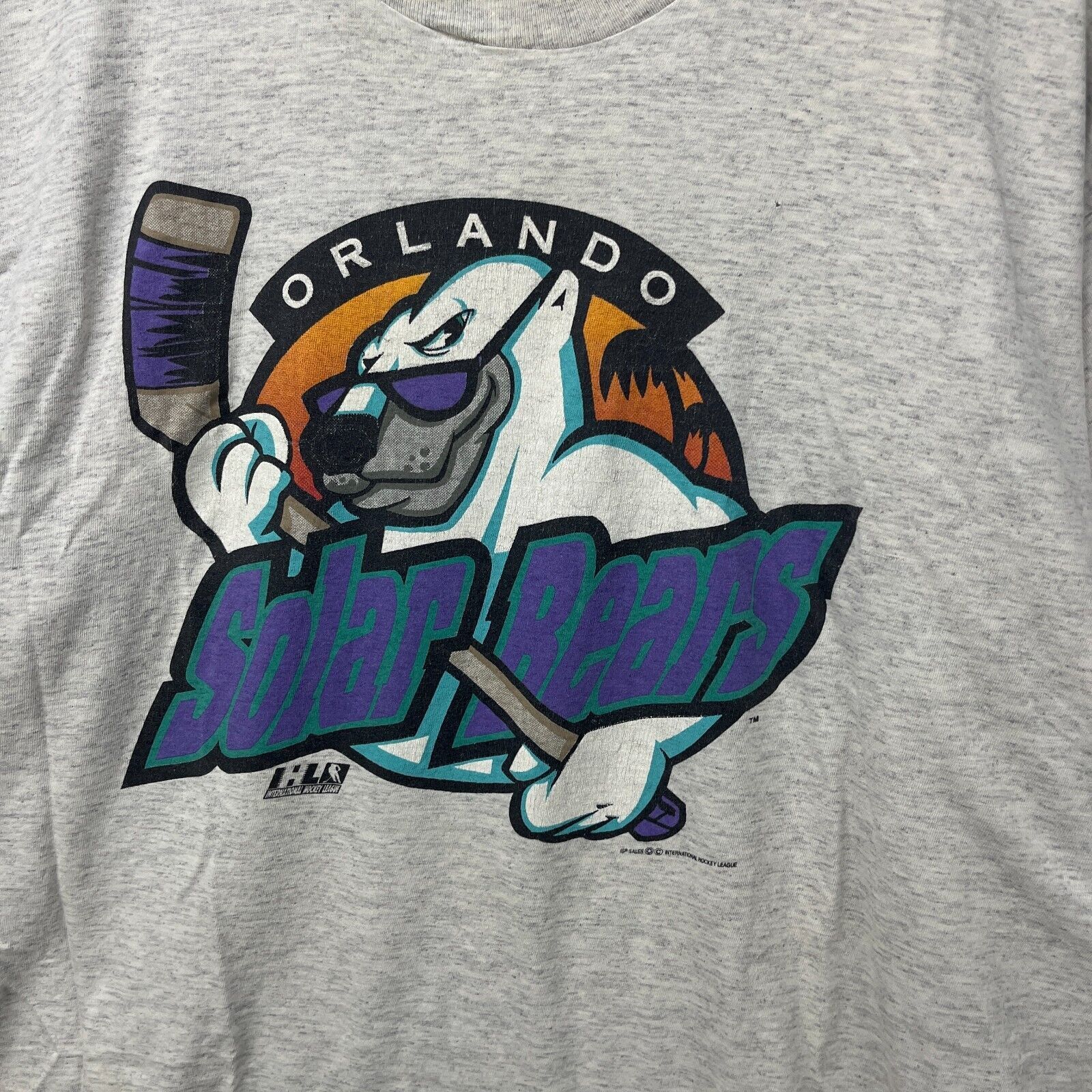 Vintage Vintage 90s Orlando Solar Bears Hockey Graphic Polar Logo XL Size US XL / EU 56 / 4 - 3 Thumbnail