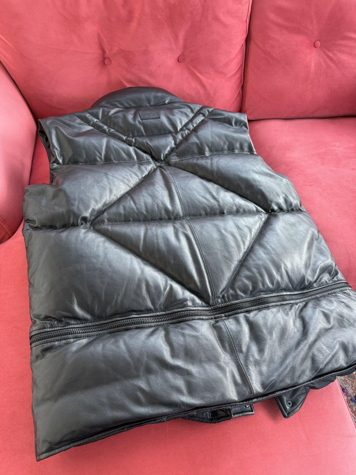 Emporio Armani Emporio Armani black lamb skin puffer, duck down, size XXL Size US XXL / EU 58 / 5 - 15 Thumbnail