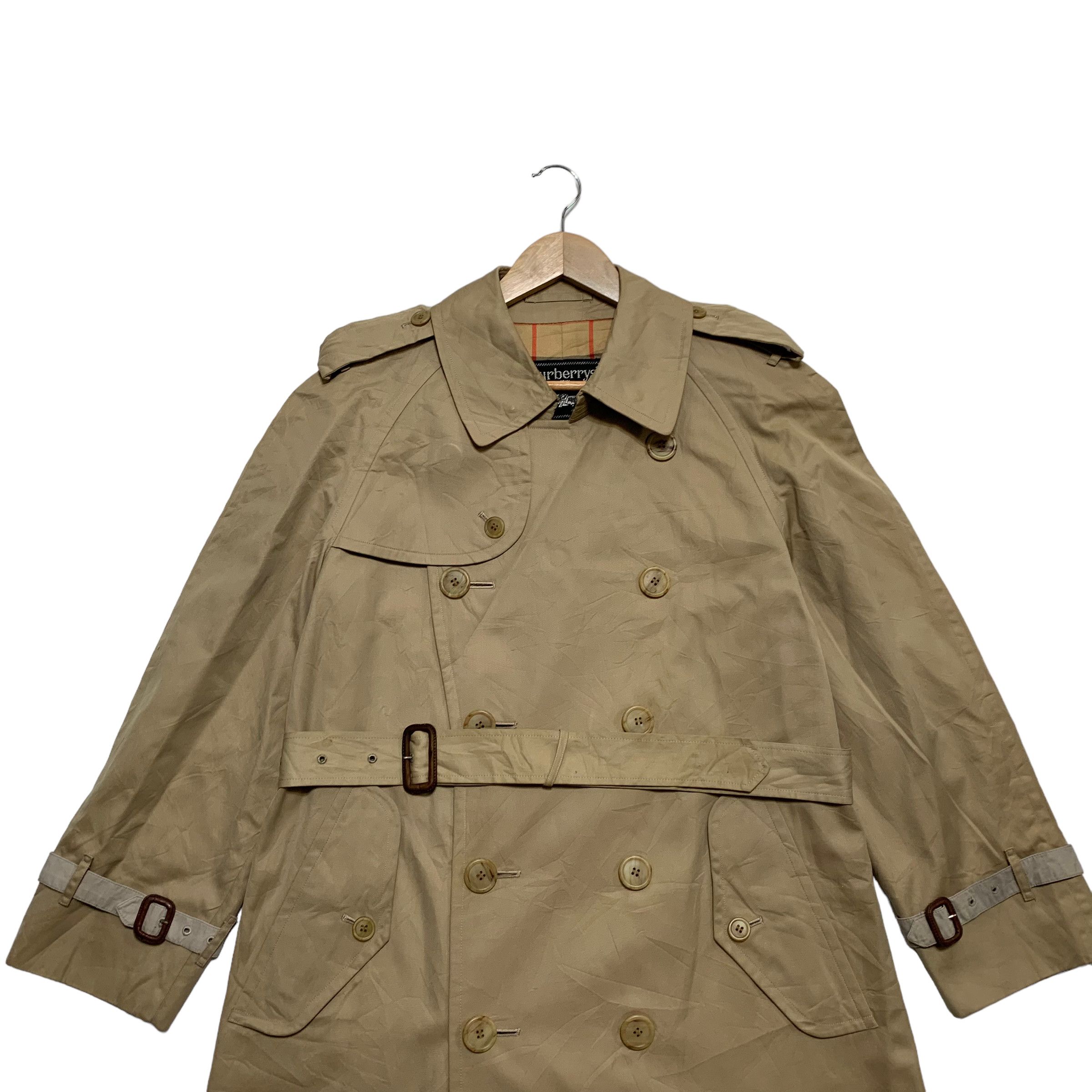 Burberry Burberrys Double Breast Nova Check Trench Coat Size US M / EU 48-50 / 2 - 9 Thumbnail