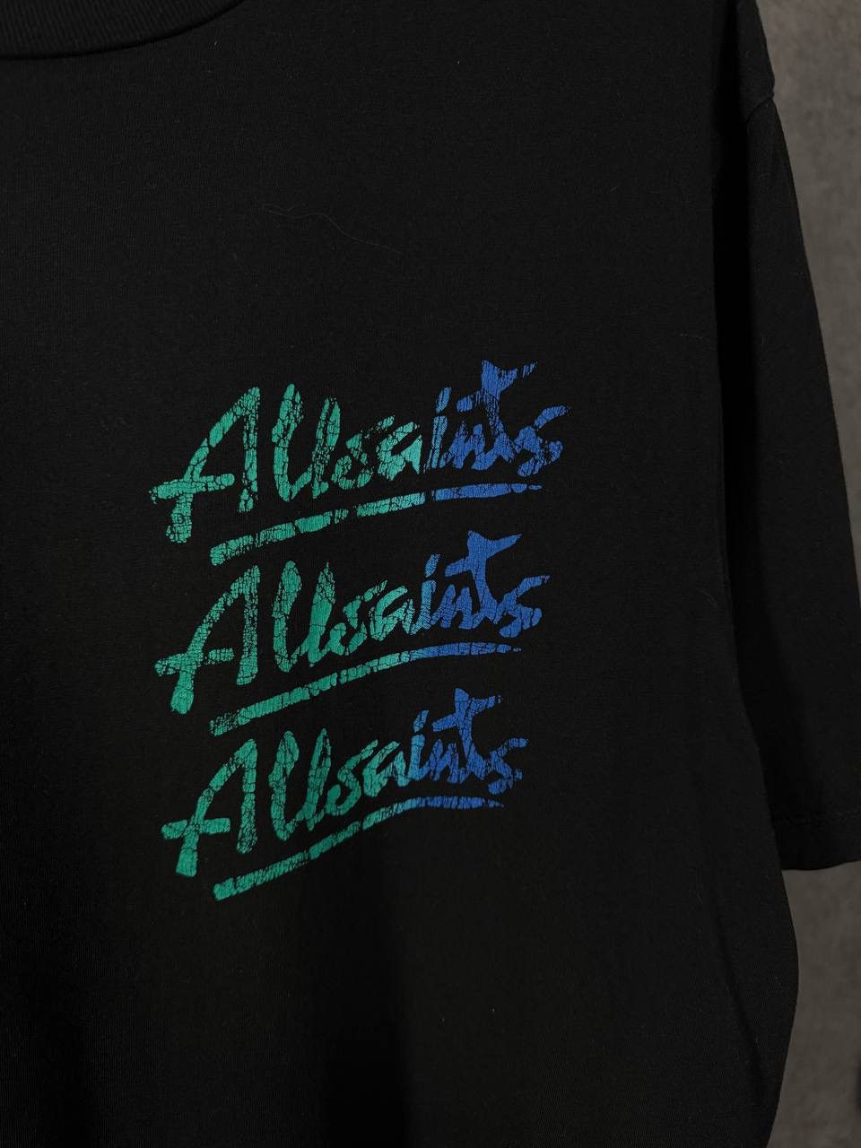 Allsaints Allsaints luxury designer overprinted tee Size US L / EU 52-54 / 3 - 4 Thumbnail