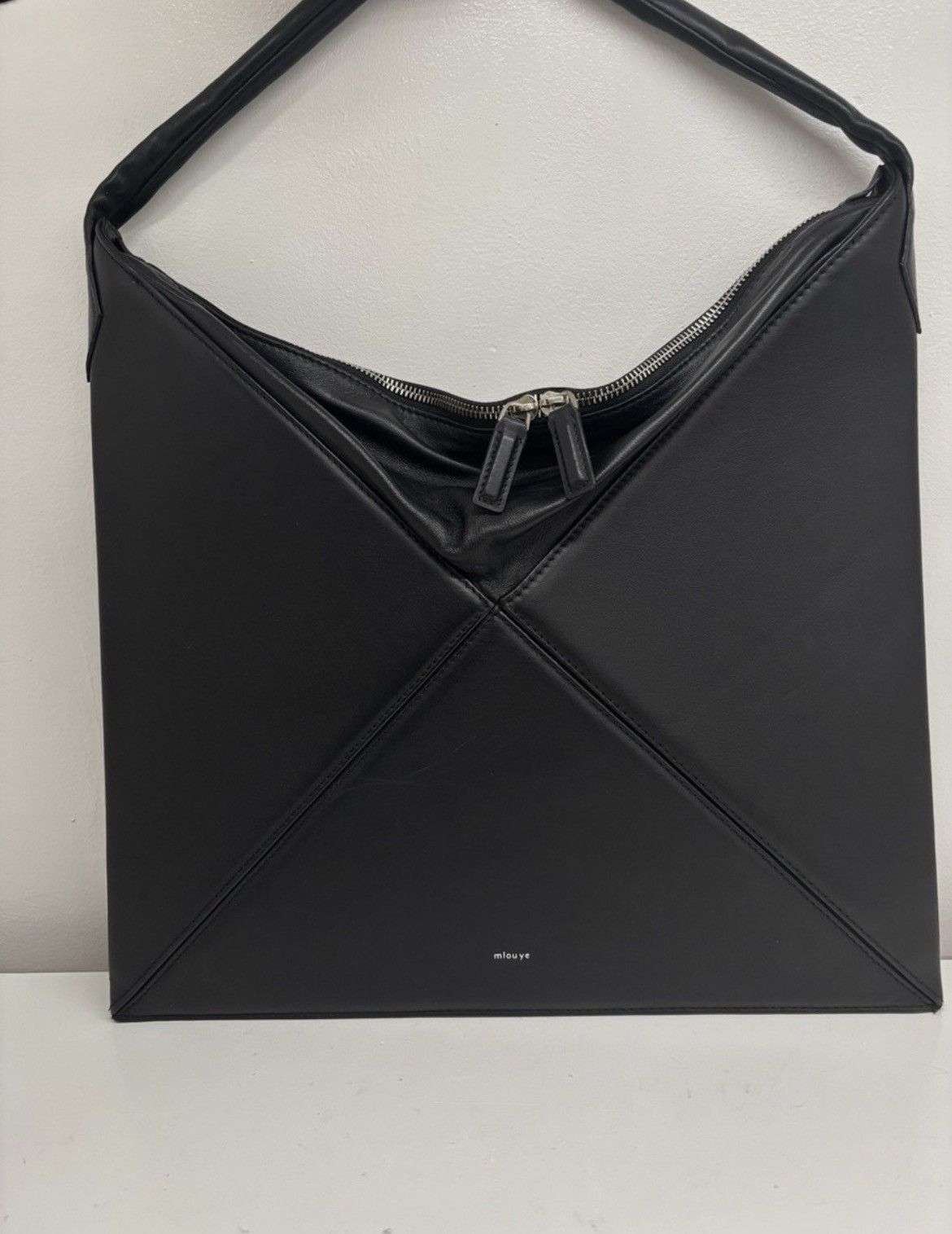 Other Mlouye Black Genuine Leather Hobo Flex Origami Bag Size ONE SIZE - 3 Thumbnail