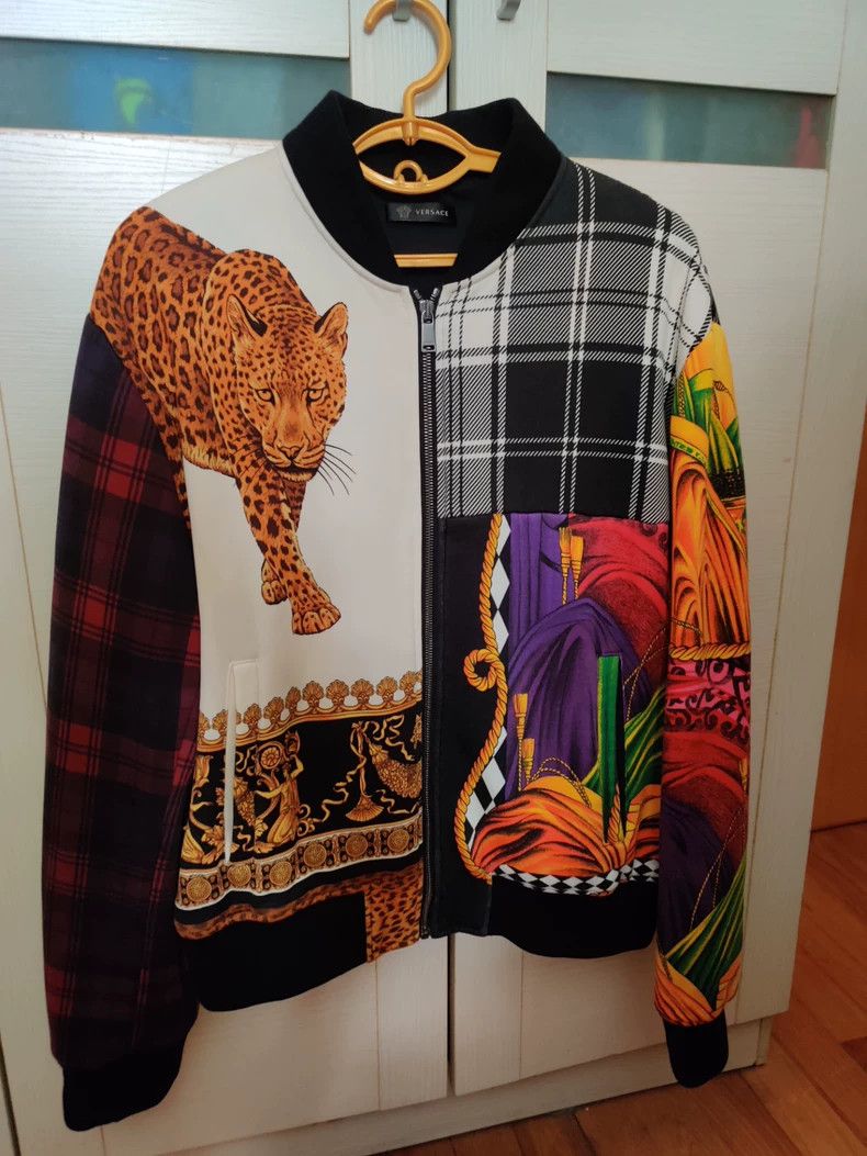 Versace Versace Leopard print jacket and cotton jacket Size US XXL / EU 58 / 5 - 1 Thumbnail