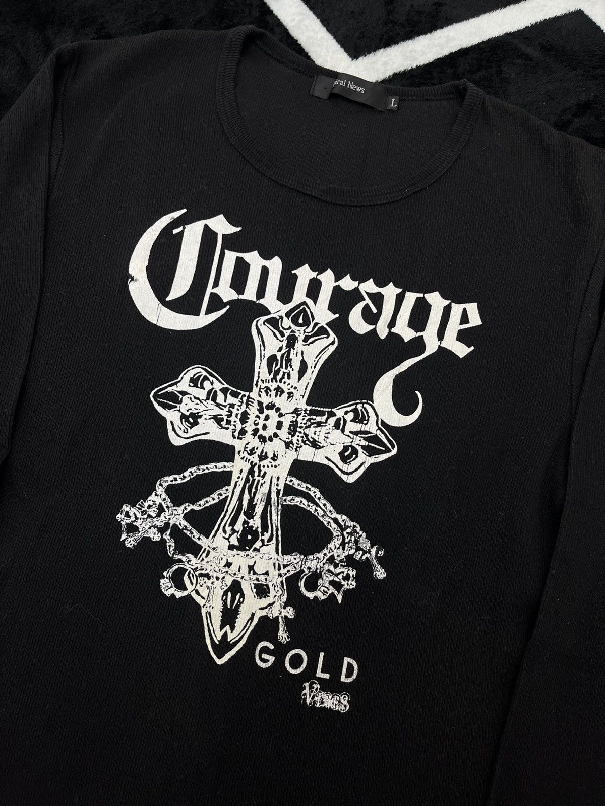 Japanese Brand Gothic Cross Graphic Longsleeve Shirt Black Y2K Grunge Size US M / EU 48-50 / 2 - 3 Thumbnail