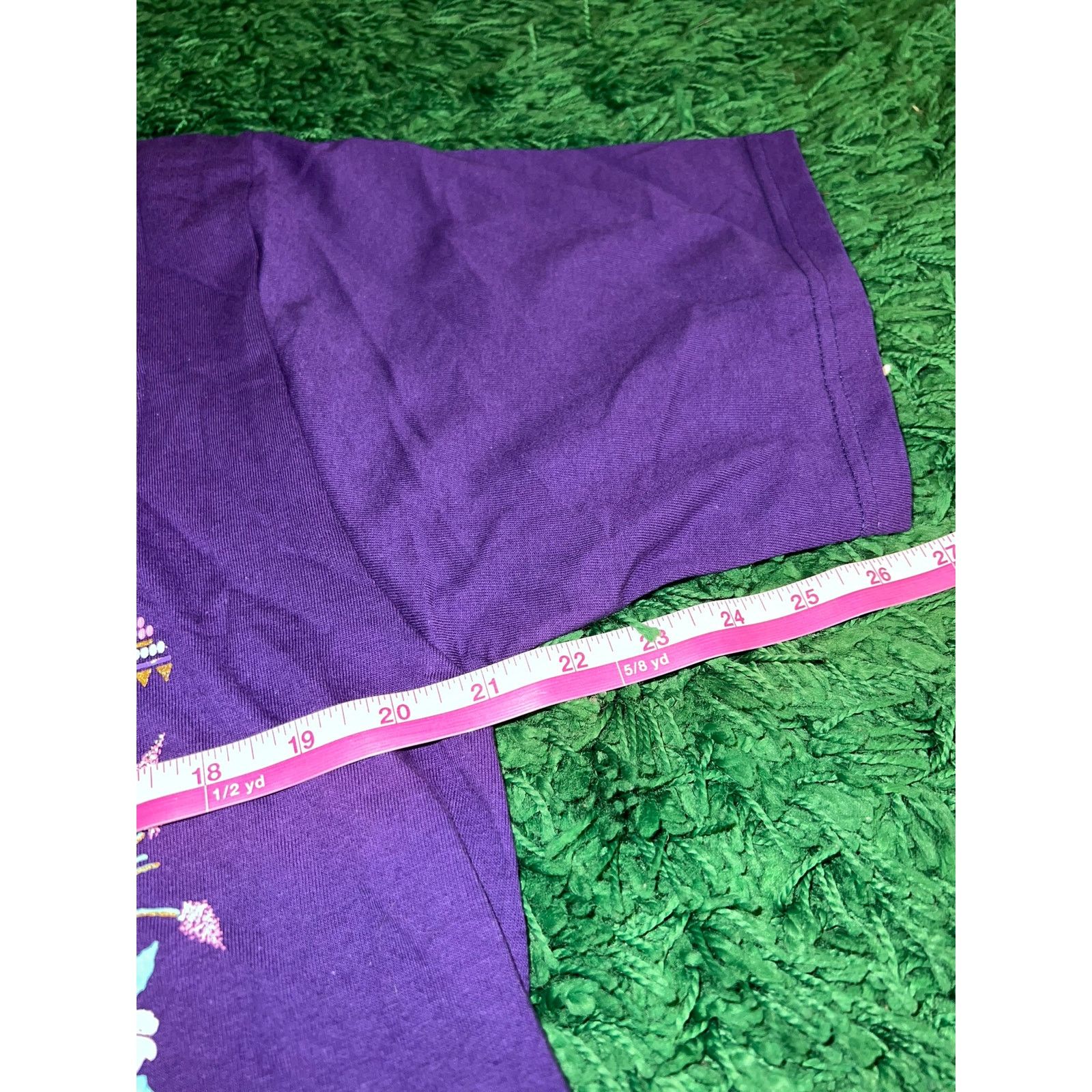 Jerzees Vintage Las Vegas Desert Shirt Flowers Purple Tee VTG L 90s Size US L / EU 52-54 / 3 - 8 Thumbnail
