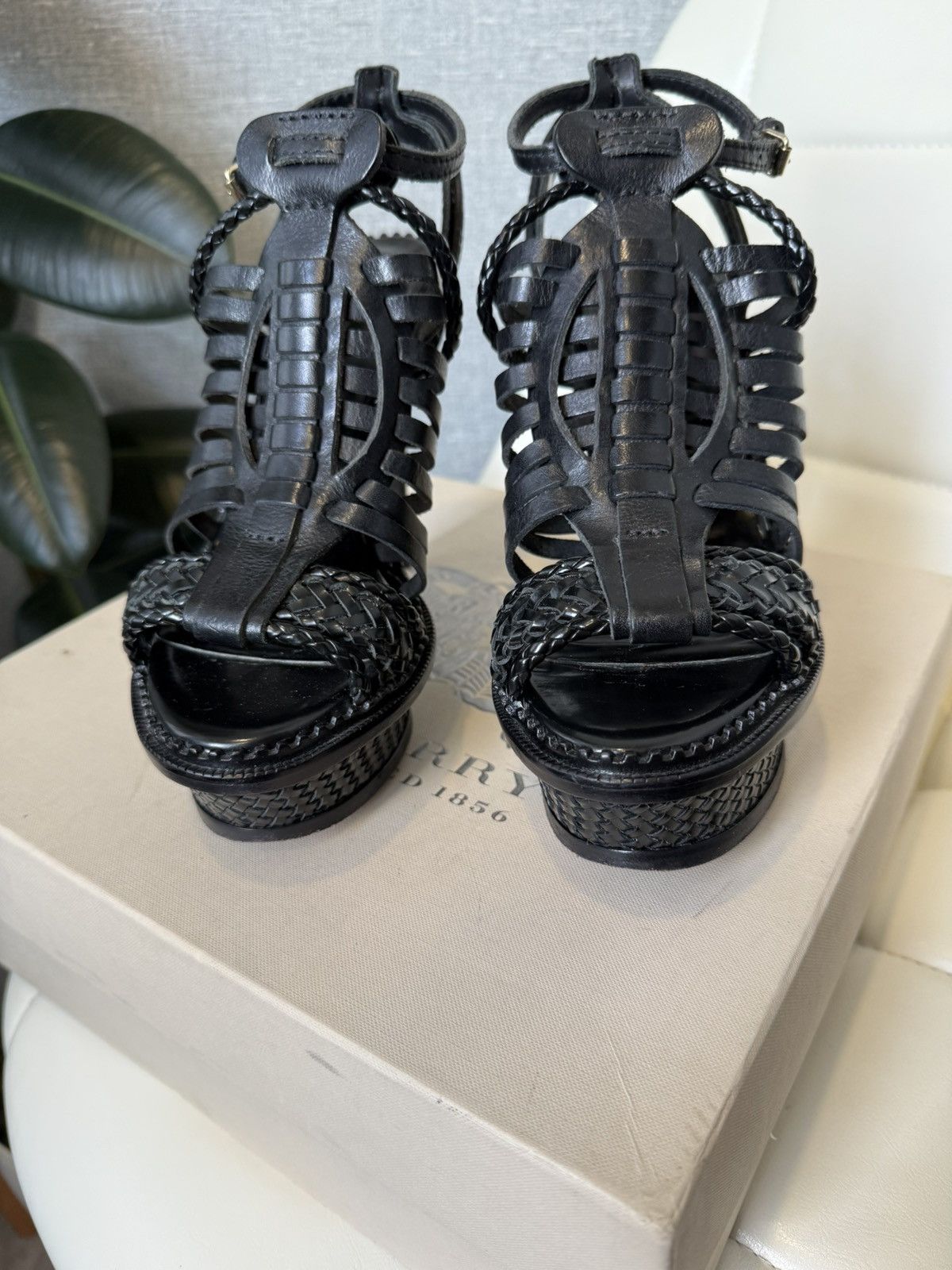 Burberry Burberry Braid Plaits Ryder 140 Platform High Heel Sandals Size US 6 / IT 36 - 15 Thumbnail