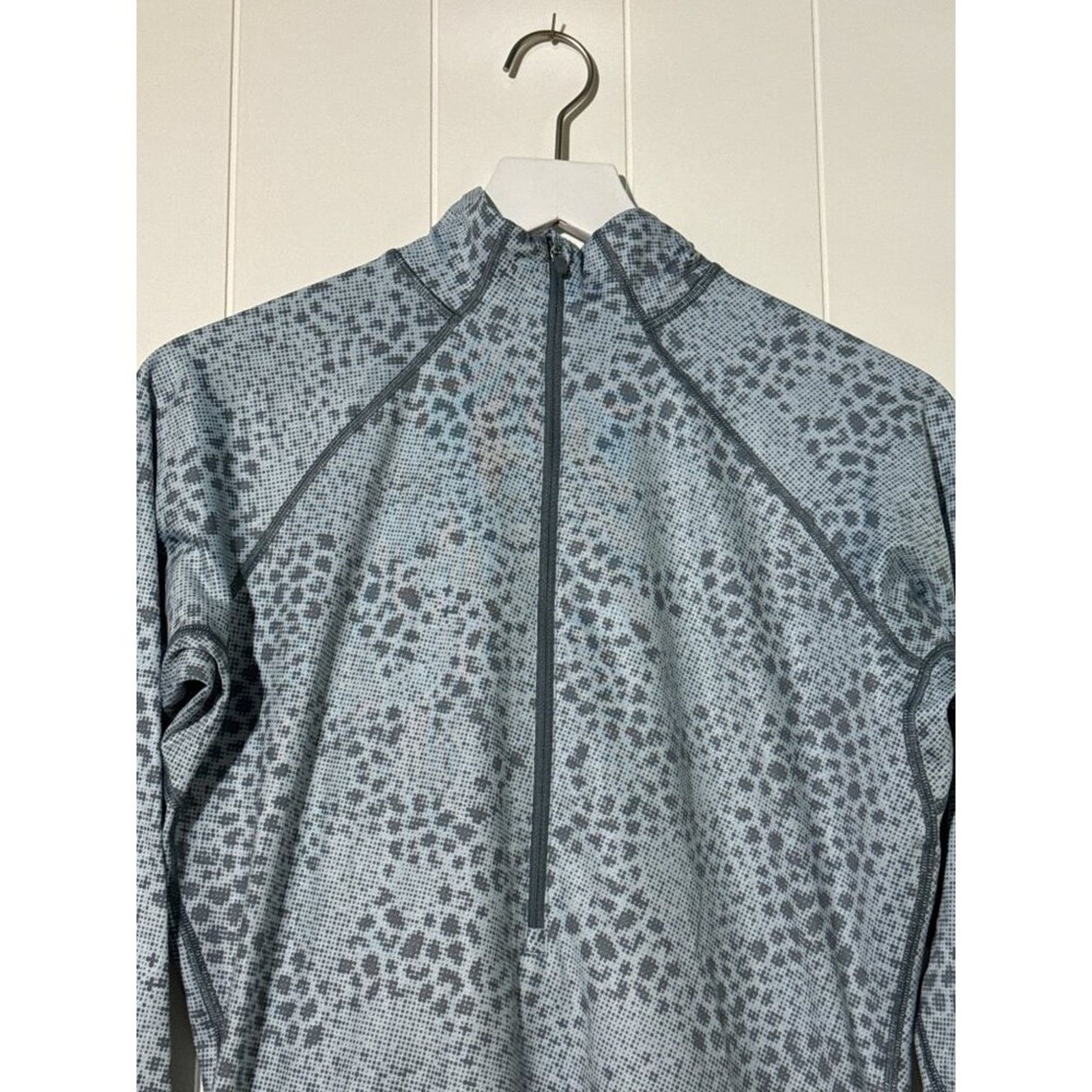 Nike Nike Pro Hyperwarm Pullover Long Sleeve Half-Zip Print Large Size L / US 10 / IT 46 - 3 Thumbnail