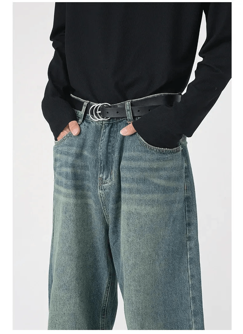 Japanese Brand × Jean Retro washed damaged baggy jeans y2k hip hop Size US 30 / EU 46 - 6 Thumbnail