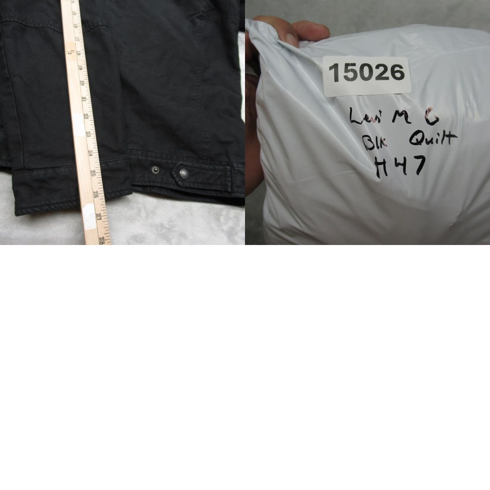 Levi's Levi's Jacket Men XL Black Canvas Pockets Full Zip Lined Military Quilt Insulated Cold Weather Casual Mens Size US XL / EU 56 / 4 - 9 Thumbnail