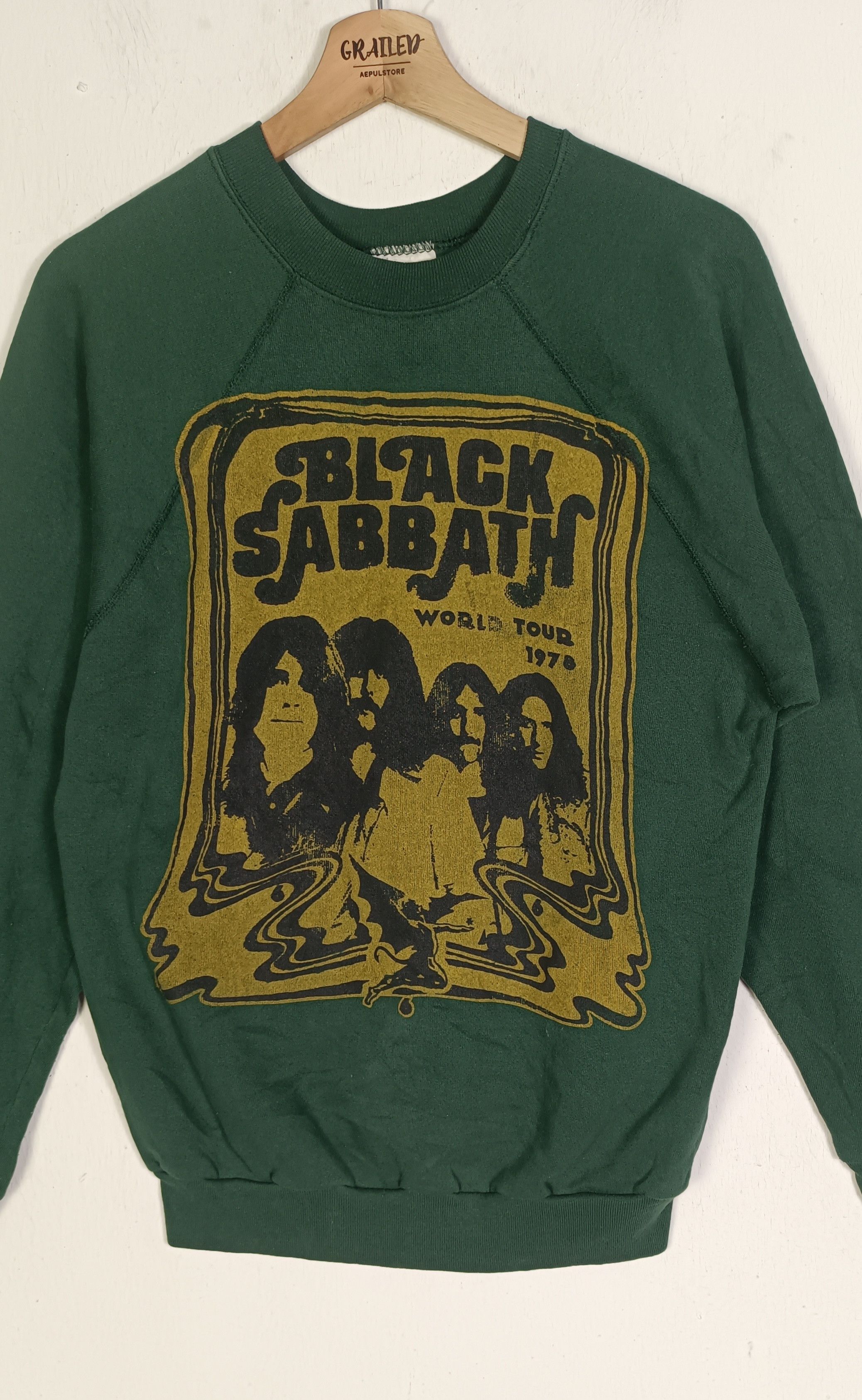 Black Sabbath Vintage💥 Black Sabbath World Tour 1978 Tultex Tag Size US M / EU 48-50 / 2 - 2 Thumbnail