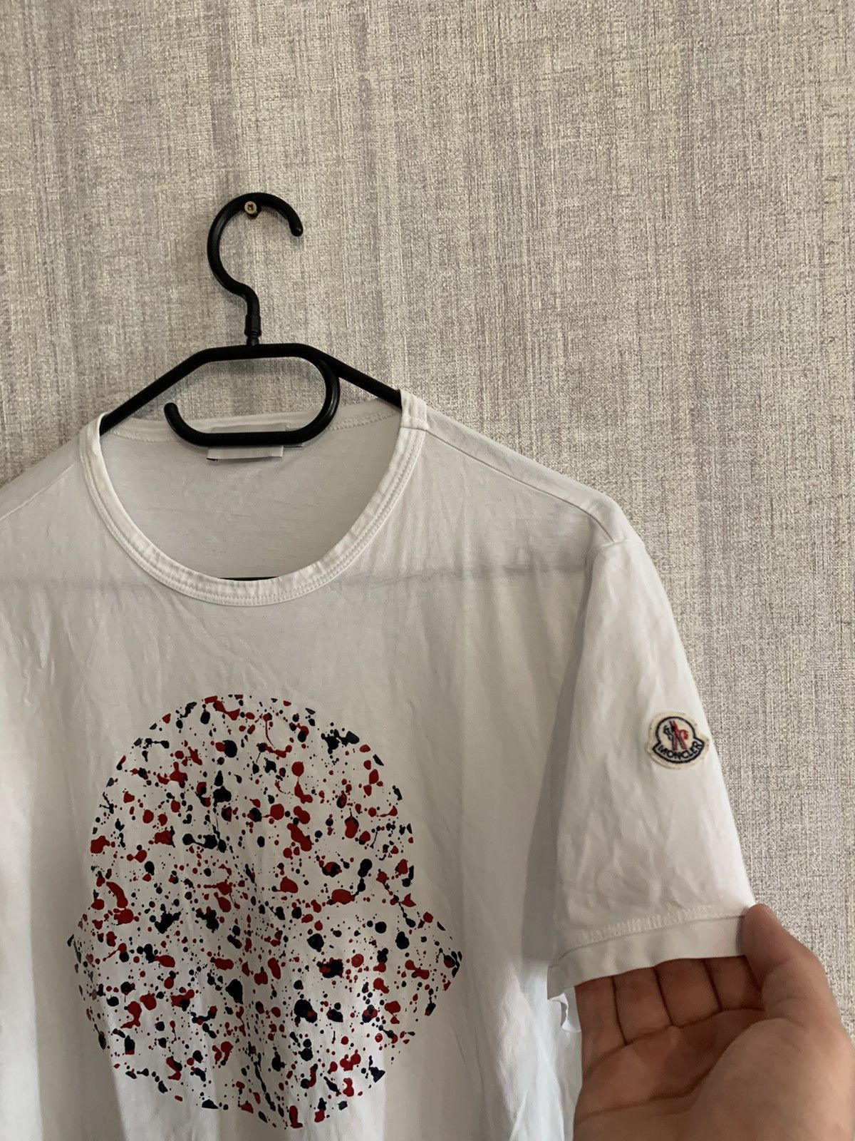 Moncler × Vintage MONCLER big logo white t-shirt Size US M / EU 48-50 / 2 - 3 Thumbnail