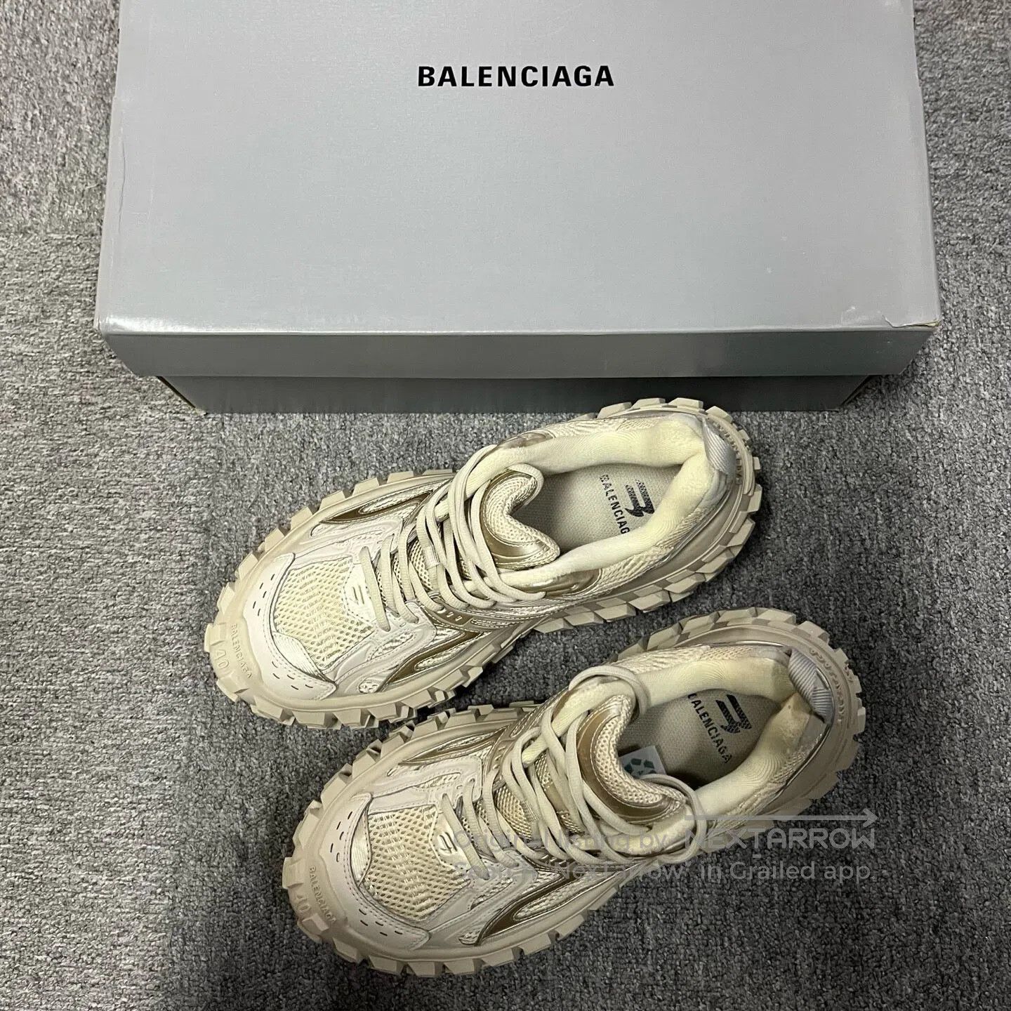 Balenciaga Balenciaga Light brown Retro, aged-looking low-top dad sho Size US 5 / IT 35 - 1 Thumbnail