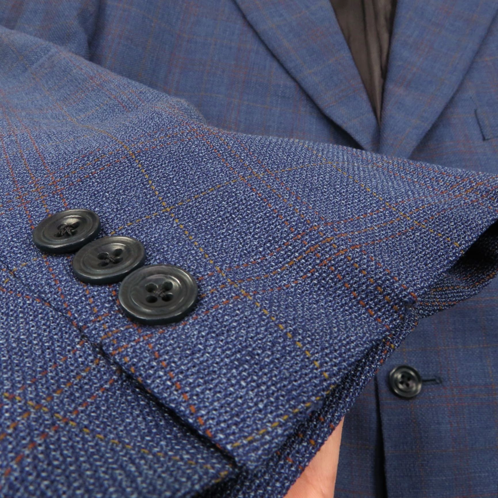 Lubiam Lubiam Blazer 48R High Twist Virgin Wool 3/2 Roll Check Sport Coat LMB 1911 Mens Size 48R - 2 Thumbnail