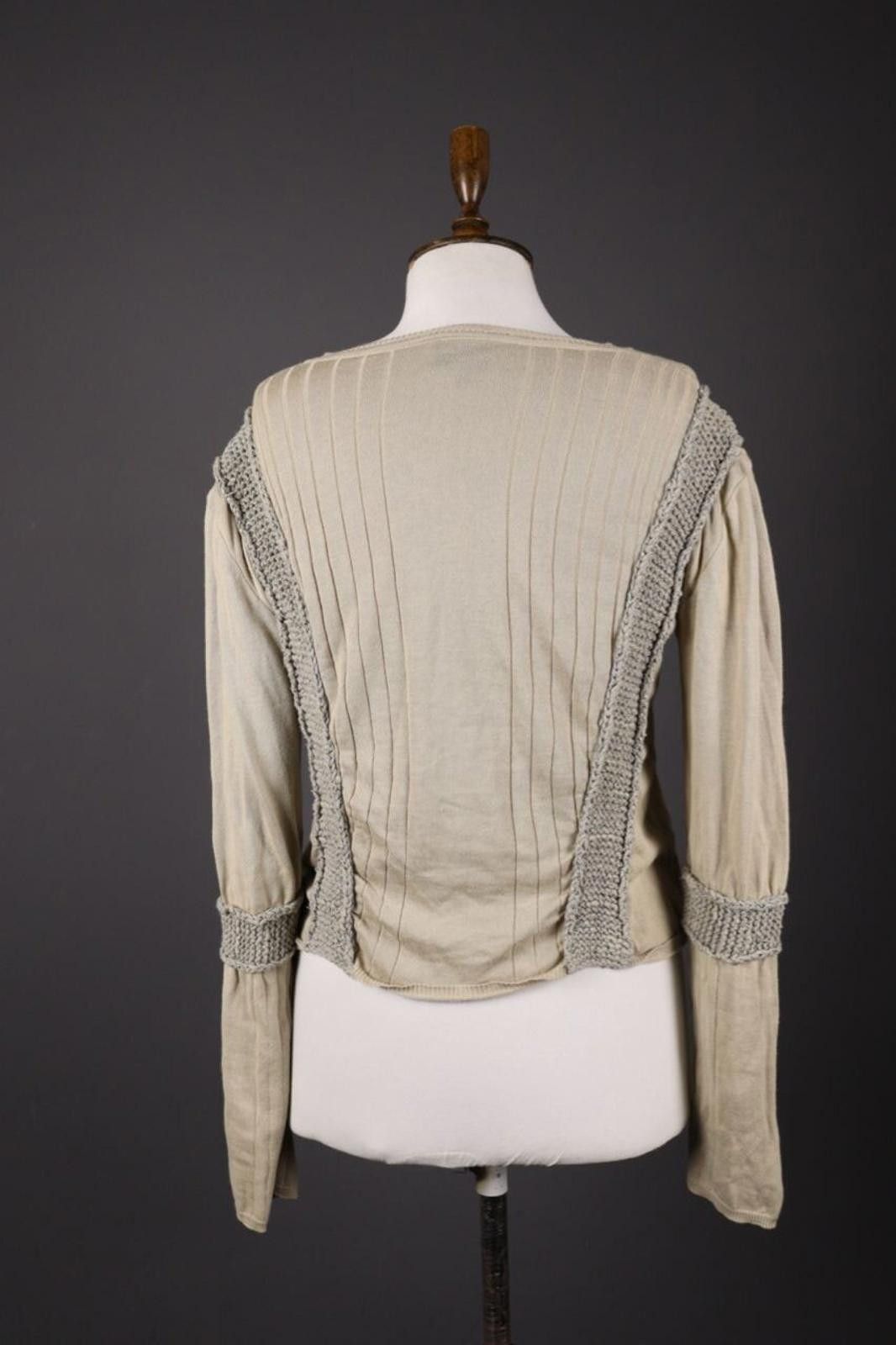 Just Cavalli Just Cavalli Ivory Lagenlook Embroidered Sweater Size 50 Size M / US 6-8 / IT 42-44 - 5 Thumbnail