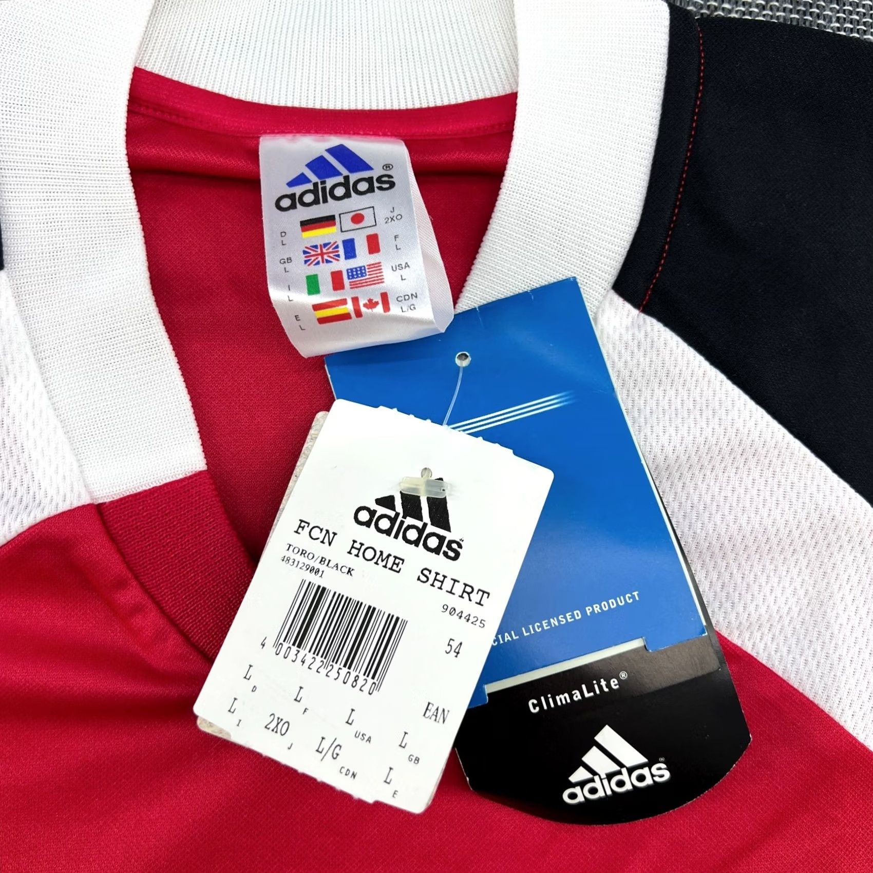 Adidas adidas FC Nurnberg 2001 2002 Home Football Jersey Shirt Large L Multicolor Soccer Mens T-Shirt Jersey Quick Dry Moisture Wicking Football Sportswear Size US L / EU 52-54 / 3 - 4 Thumbnail