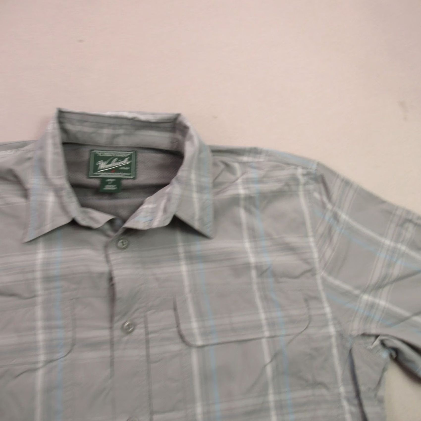 Vintage Woolrich Shirt Mens Short Sleeve Button Front Plaid Gray Casual Outdoor Large L Size US L / EU 52-54 / 3 - 2 Thumbnail