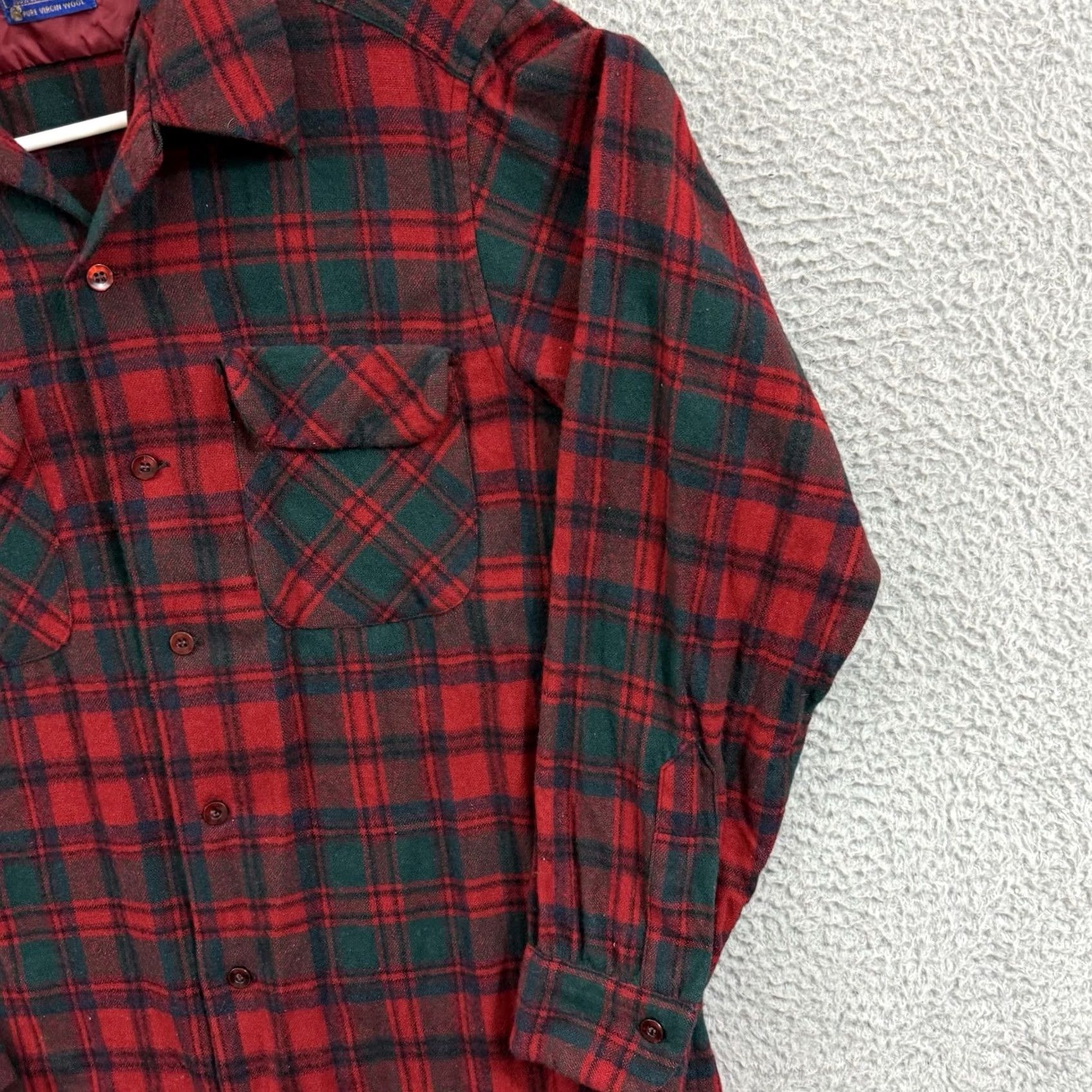 Pendleton VINTAGE Pendleton Wool Flannel Shirt Mens M Red 80s Check Plaid Button USA Shirt Mens M Red 80s Vintage Pendleton Board Shirt Size US M / EU 48-50 / 2 - 5 Thumbnail