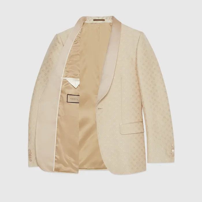 Gucci o1loc1c1225 770370 Horsebit Wool Silk Jacquard Jacket Size US S / EU 44-46 / 1 - 6 Thumbnail