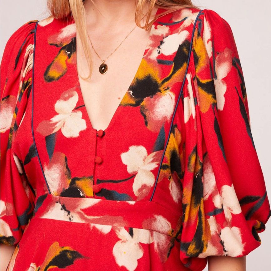 Other NWT Band of the Free Dolly Floral Puff Sleeve Dress Sz. S Size S / US 4 / IT 40 - 4 Thumbnail