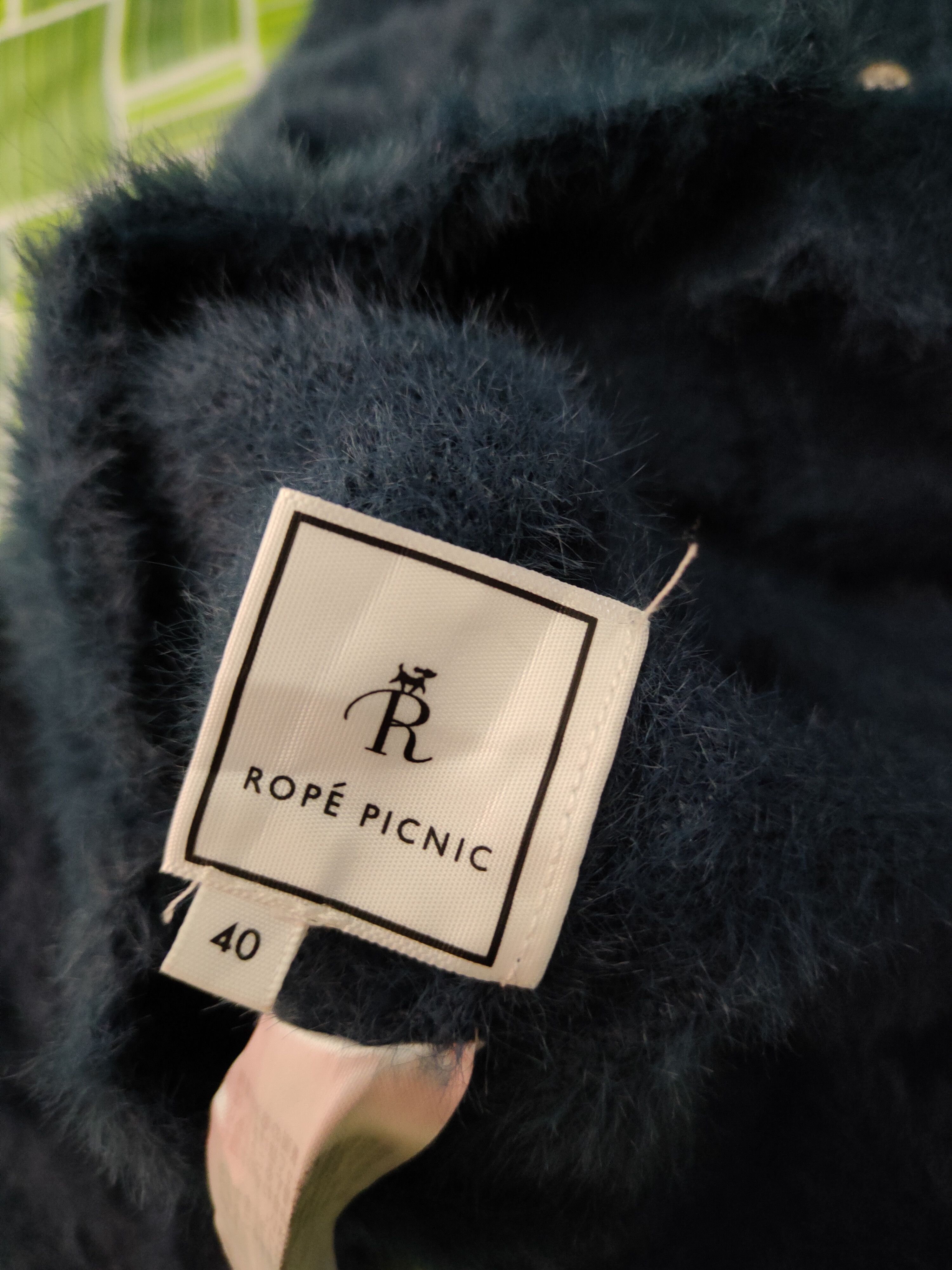 Japanese Brand Rópe Picnic Blue Shag Shaggy Fur Mohair Knitwear #S1955 Size M / US 6-8 / IT 42-44 - 12 Thumbnail