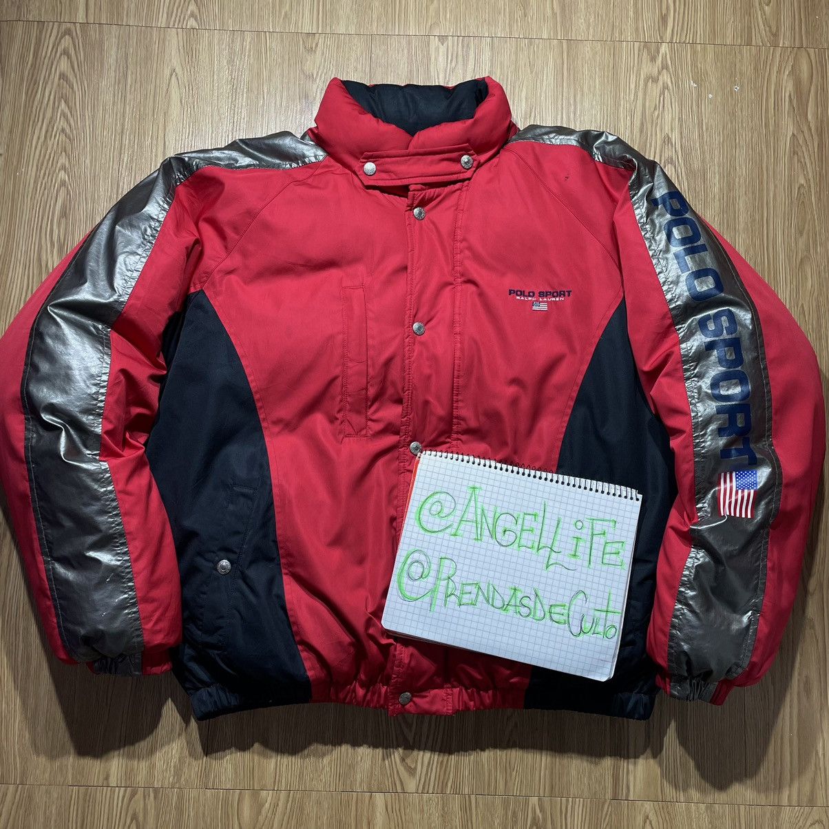Polo Ralph Lauren × Vintage Puffer Jacket Polo Sport Spell Out Vintage 1990’s Size US L / EU 52-54 / 3 - 6 Thumbnail