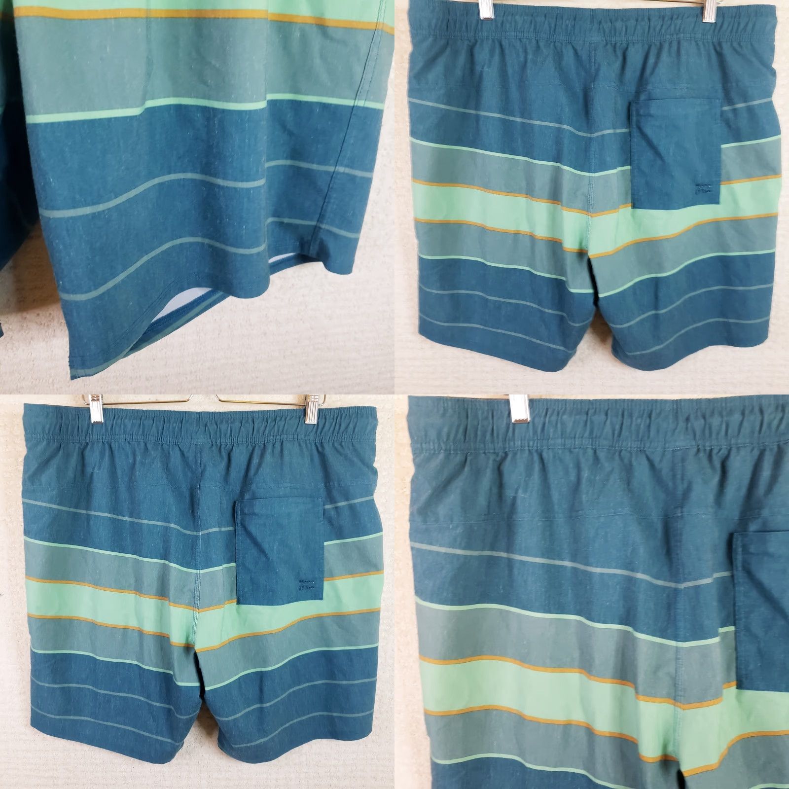 Hang Ten VINTAGE Hang Ten Striped Swim Trunks? Size US 39 - 8 Thumbnail