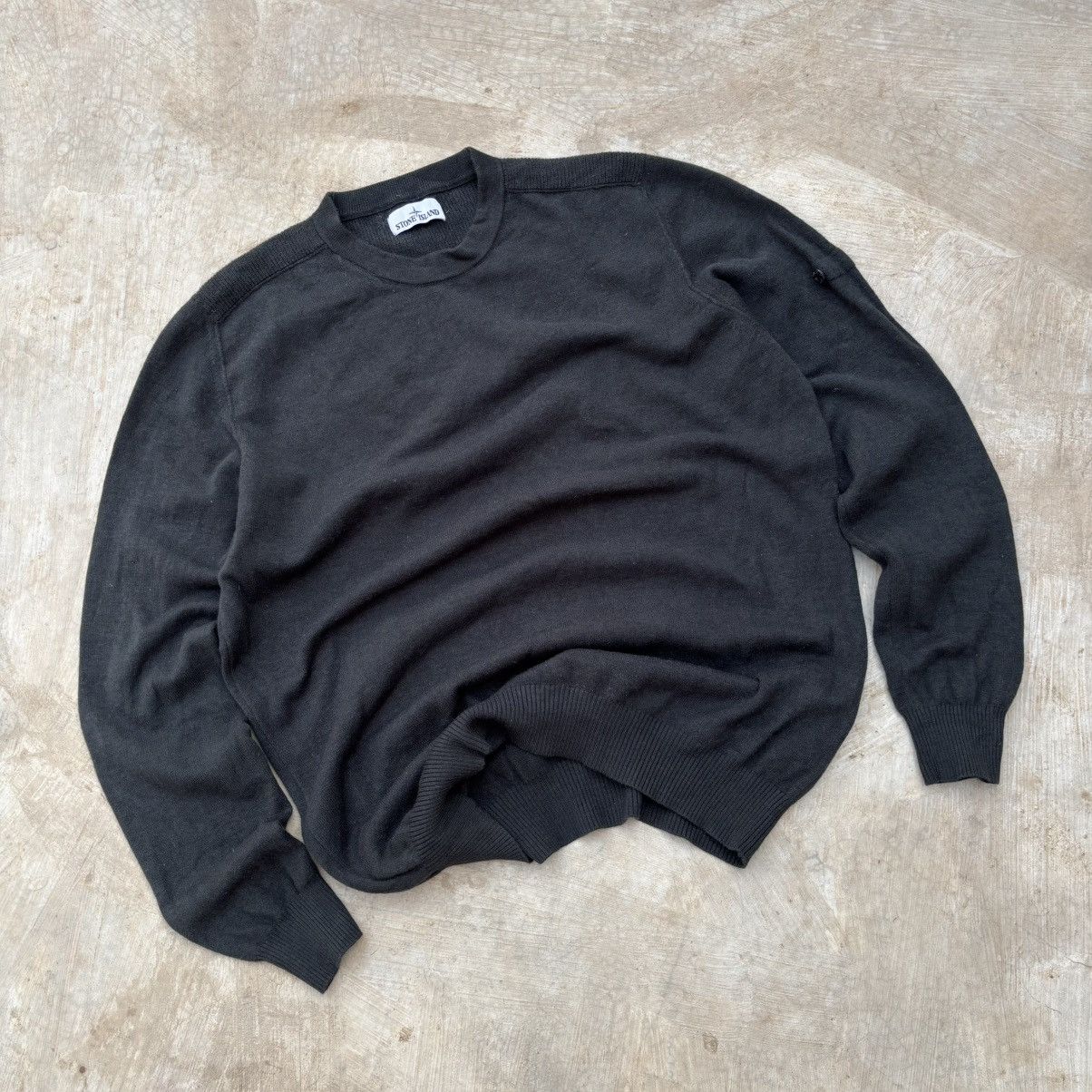 Vintage Crazy Vintage 90s Stone Island Knitwear Sweater Size US L / EU 52-54 / 3 - 1 Thumbnail