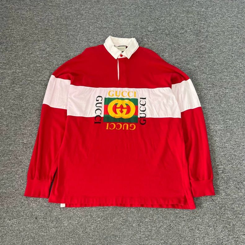 Gucci Gucci Square double G long-sleeved polo shirt 2502-Nextarro Size US XL / EU 56 / 4 - 1 Thumbnail