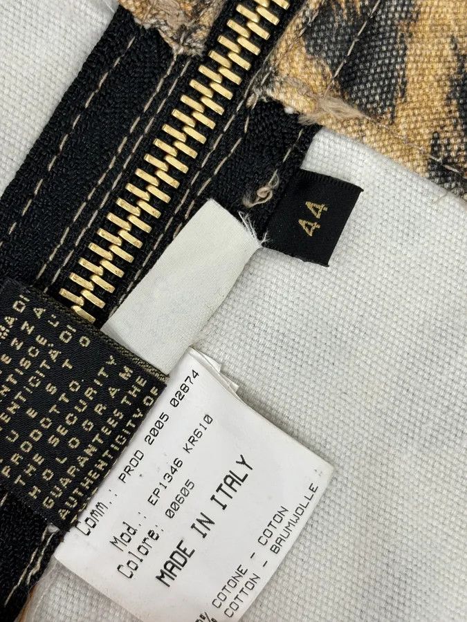 Roberto Cavalli AW2005 Roberto Cavalli Beige Wool Blend Leopard Print Skirt Size 29" - 13 Thumbnail